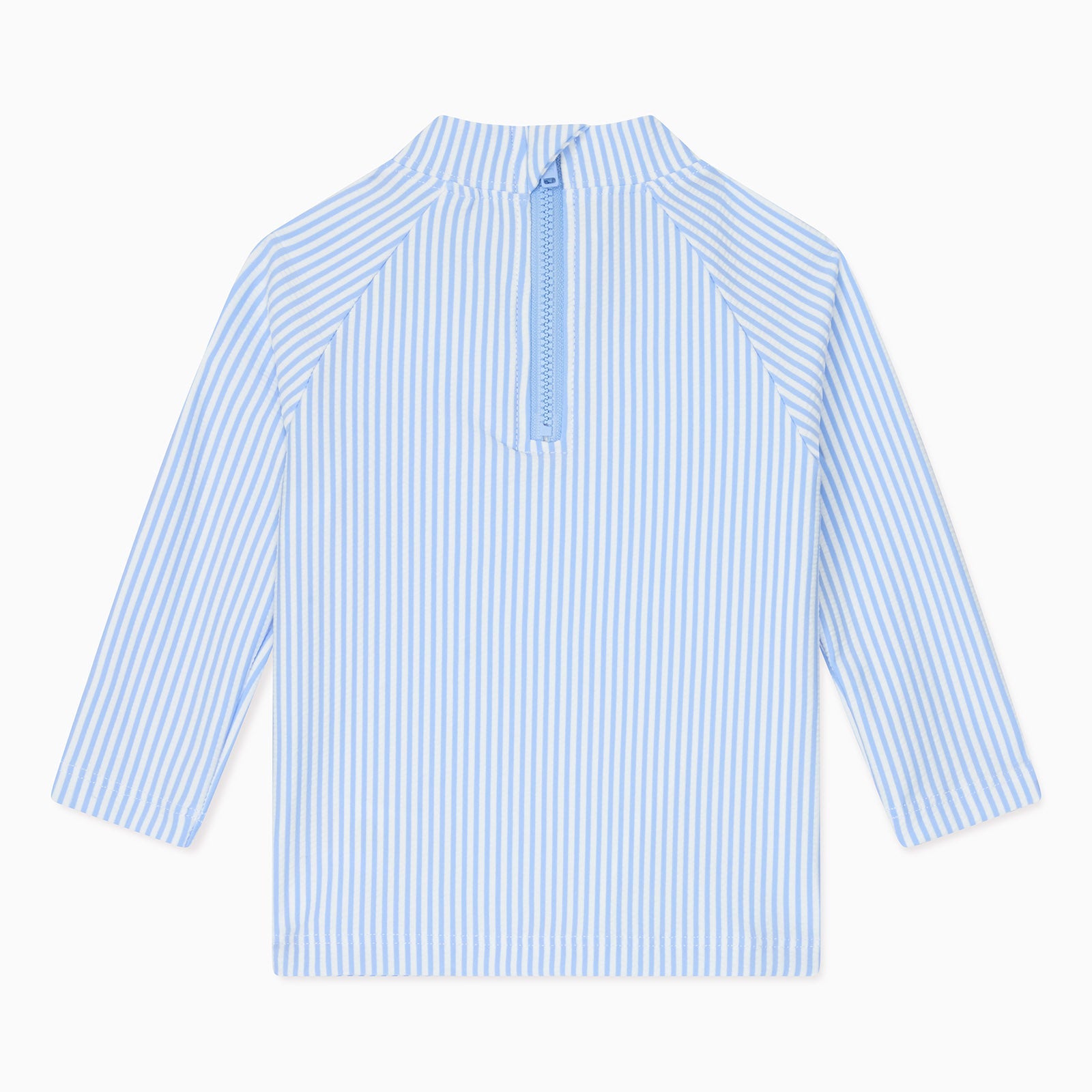 Cloud Stripe Seersucker Rash Vest