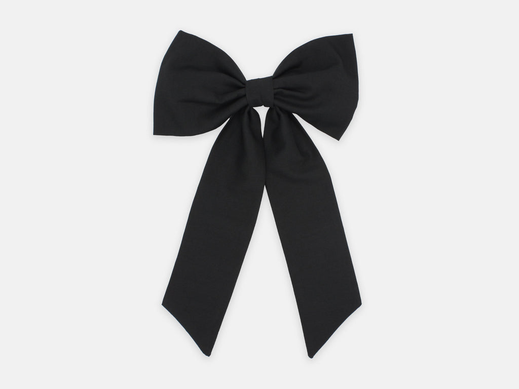 Large Bow Hair Clip - Liberty Black F Print