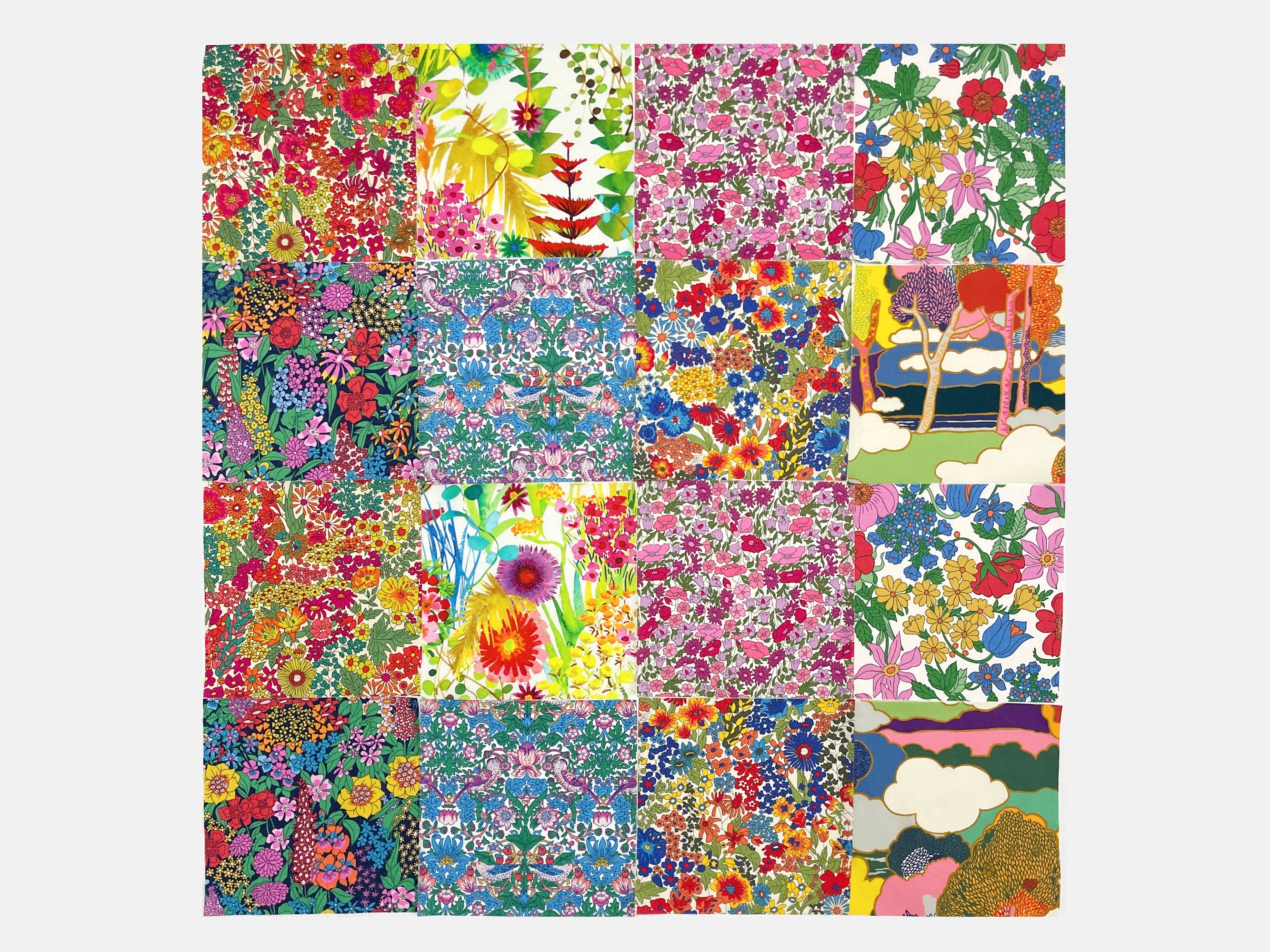 Liberty Fabrics Tana Lawn™ Cotton 5" Brights Charm Squares, Pack of 16
