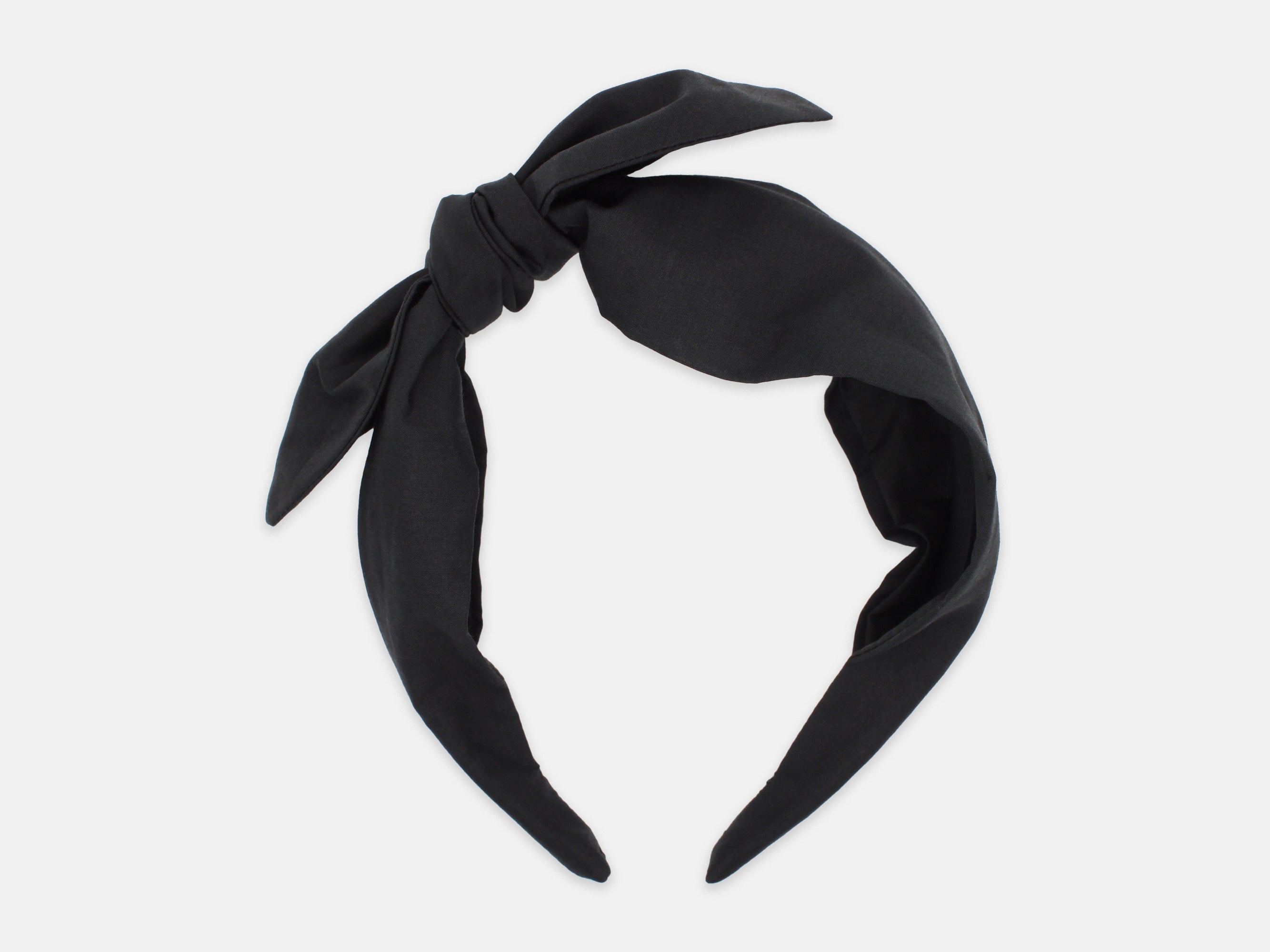 Side Bow Headband - Liberty Black F Print