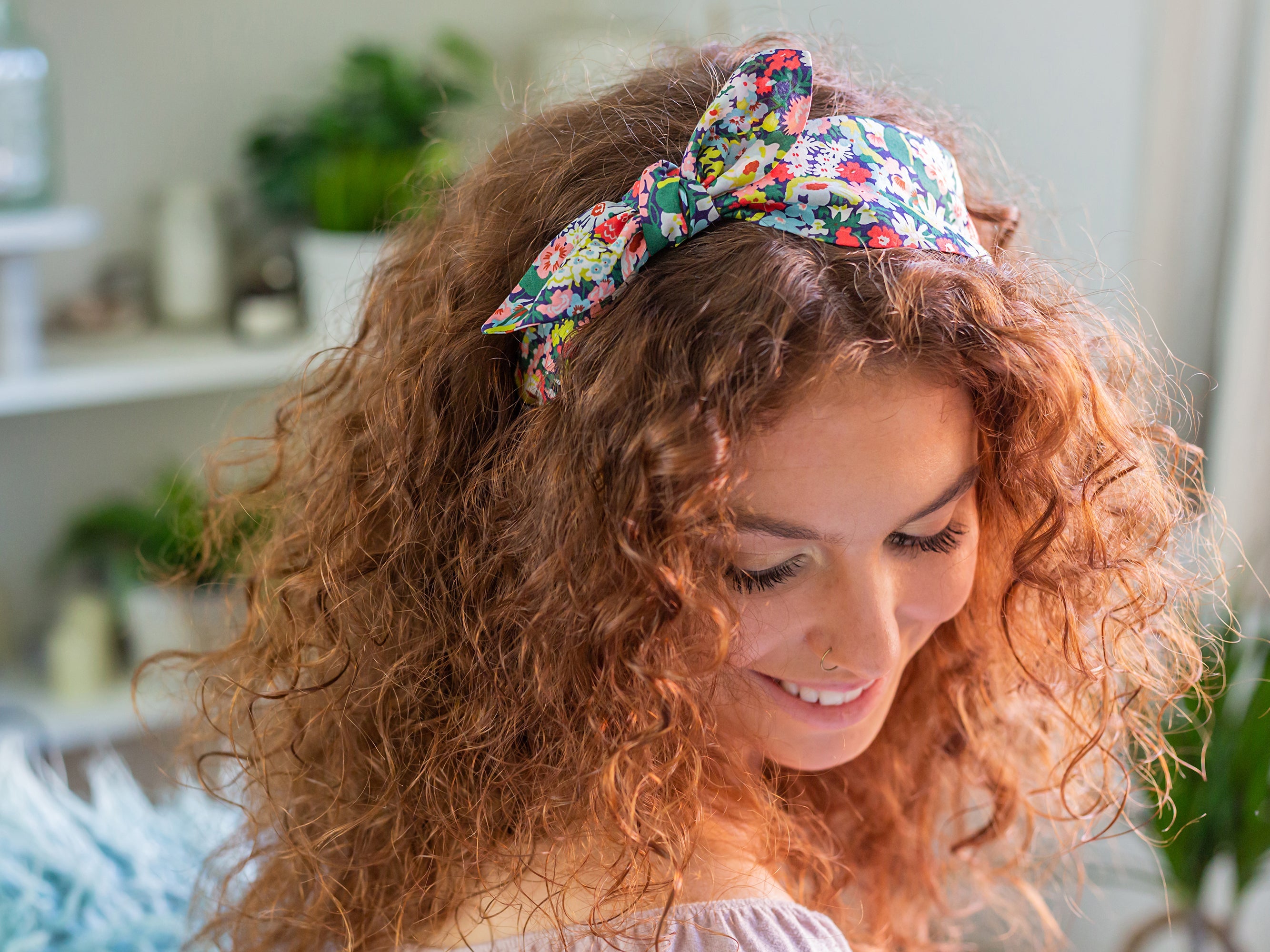 Side Bow Headband - Liberty Wild Flowers Print