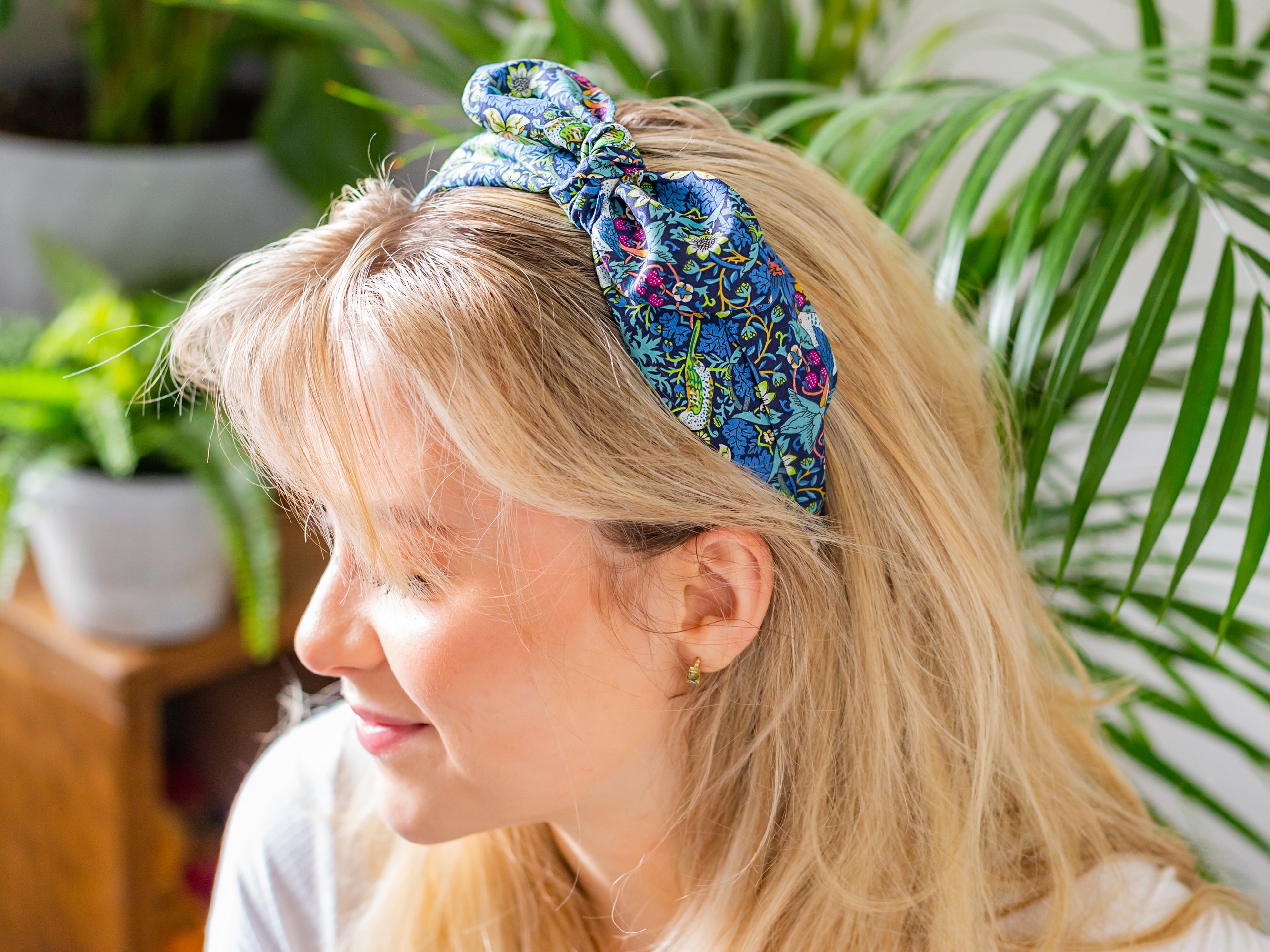 Side Bow Headband - Liberty Margaret Annie A Print