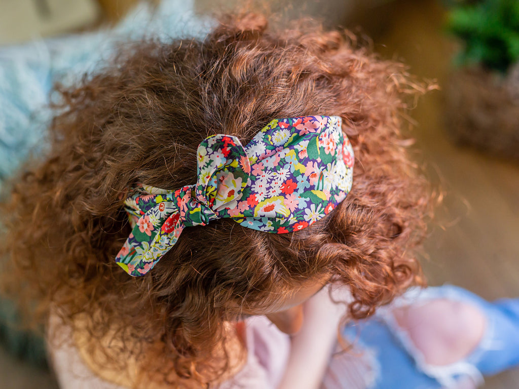 Side Bow Headband - Liberty Thorpe C Print