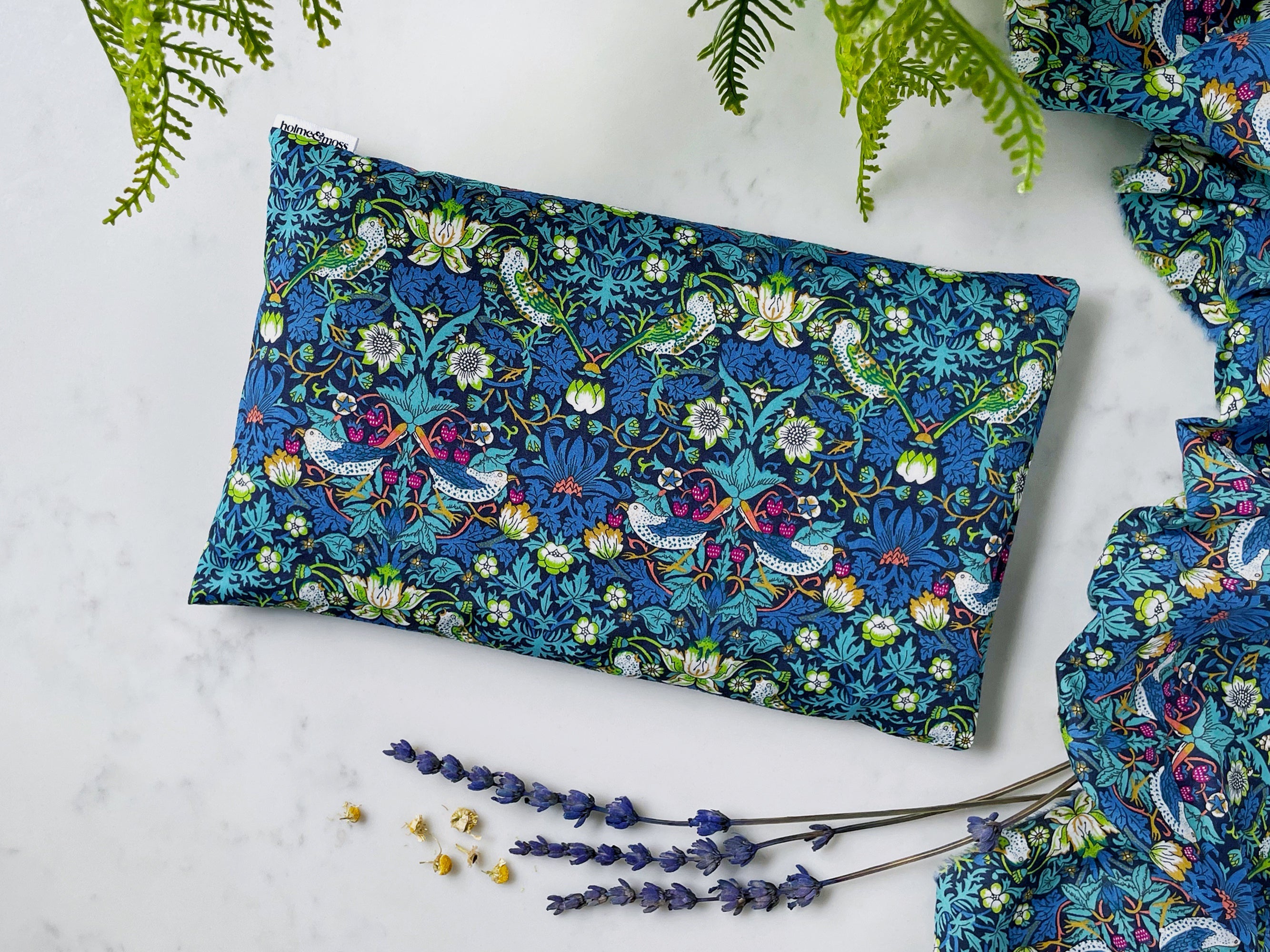 Eye Pillow with Lavender and Chamomile - Liberty Strawberry Thief J Print