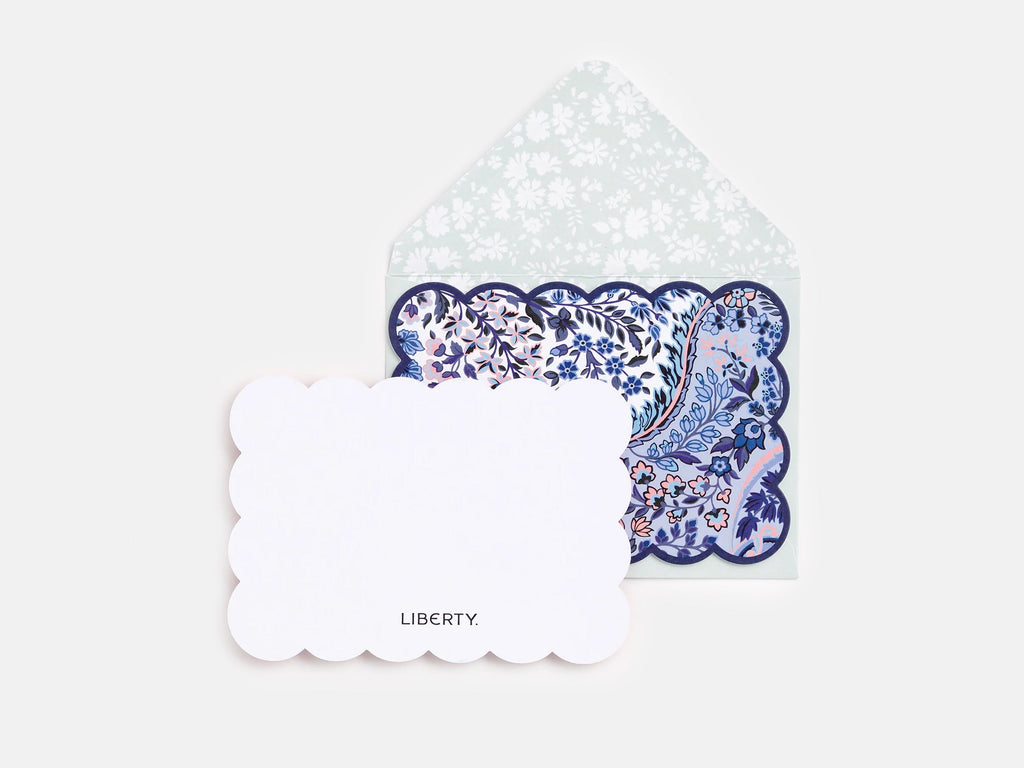 Liberty Scalloped Shaped Notecard Set
