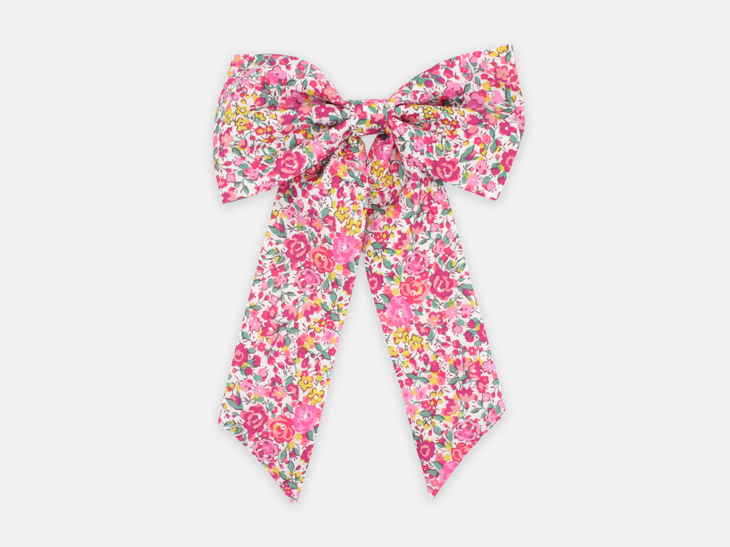 Large Bow Hair Clip - Liberty Emma and Georgina N Print