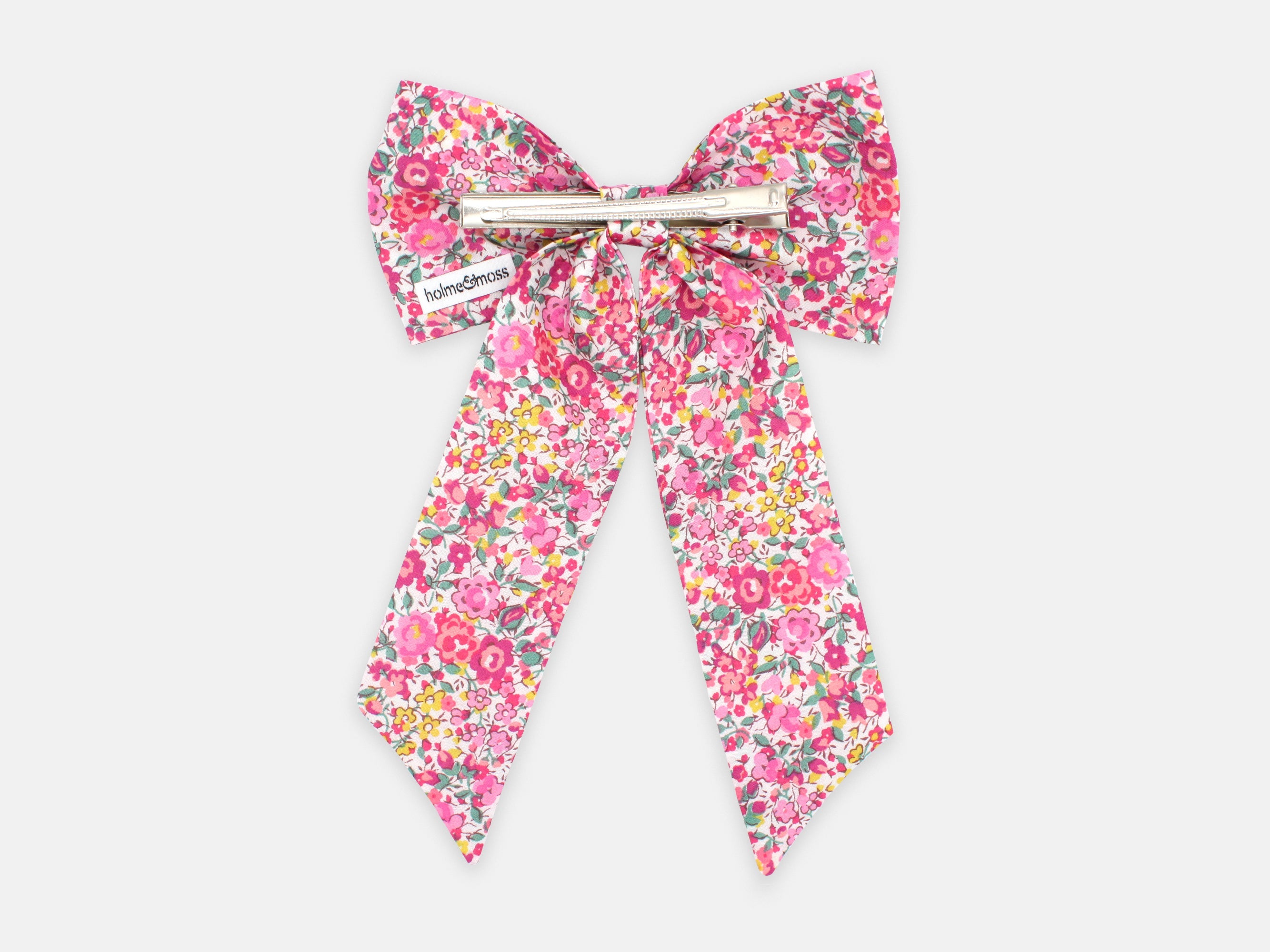 Large Bow Hair Clip - Liberty Emma and Georgina N Print