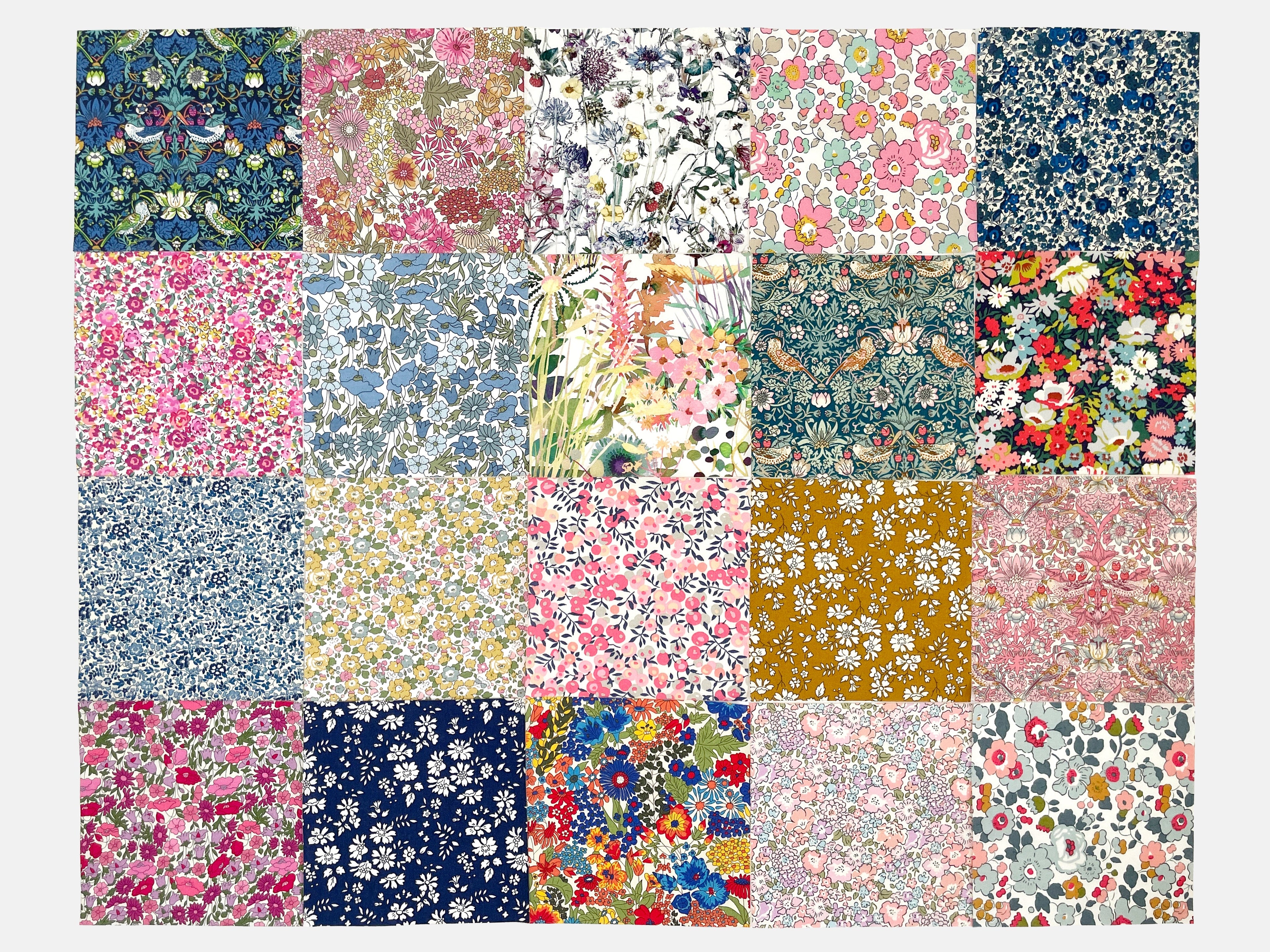 Liberty Fabrics Tana Lawn™ Cotton 5" Charm Squares, Pack of 20