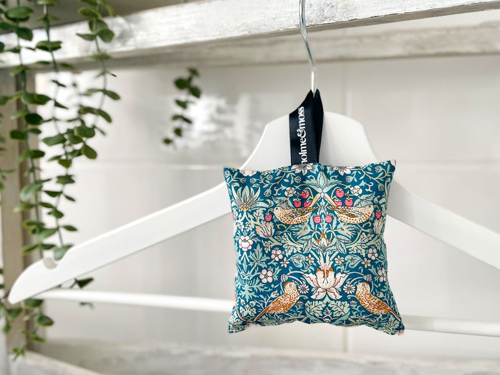 Lavender Bag - Liberty Strawberry Thief P Print