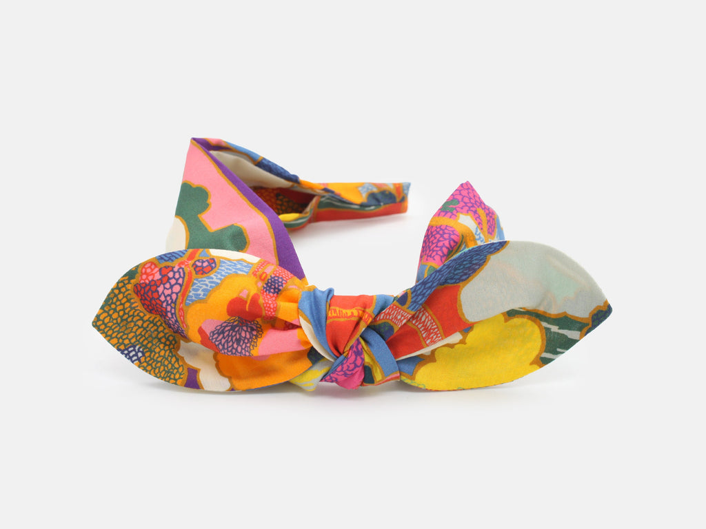 Side Bow Headband - Liberty Prospect Road A Print