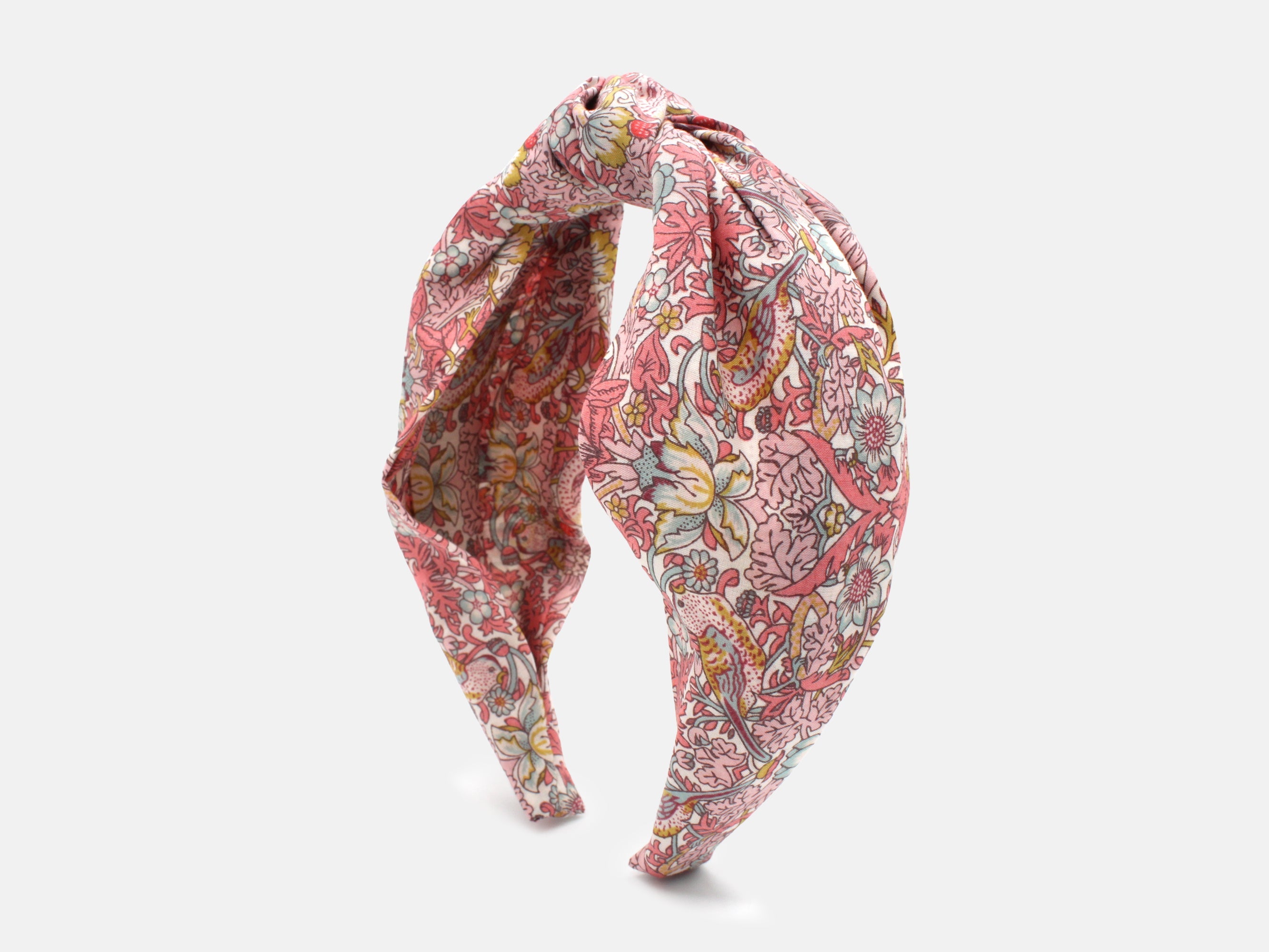 Classic Knot Headband - Liberty Strawberry Thief Spring C Print