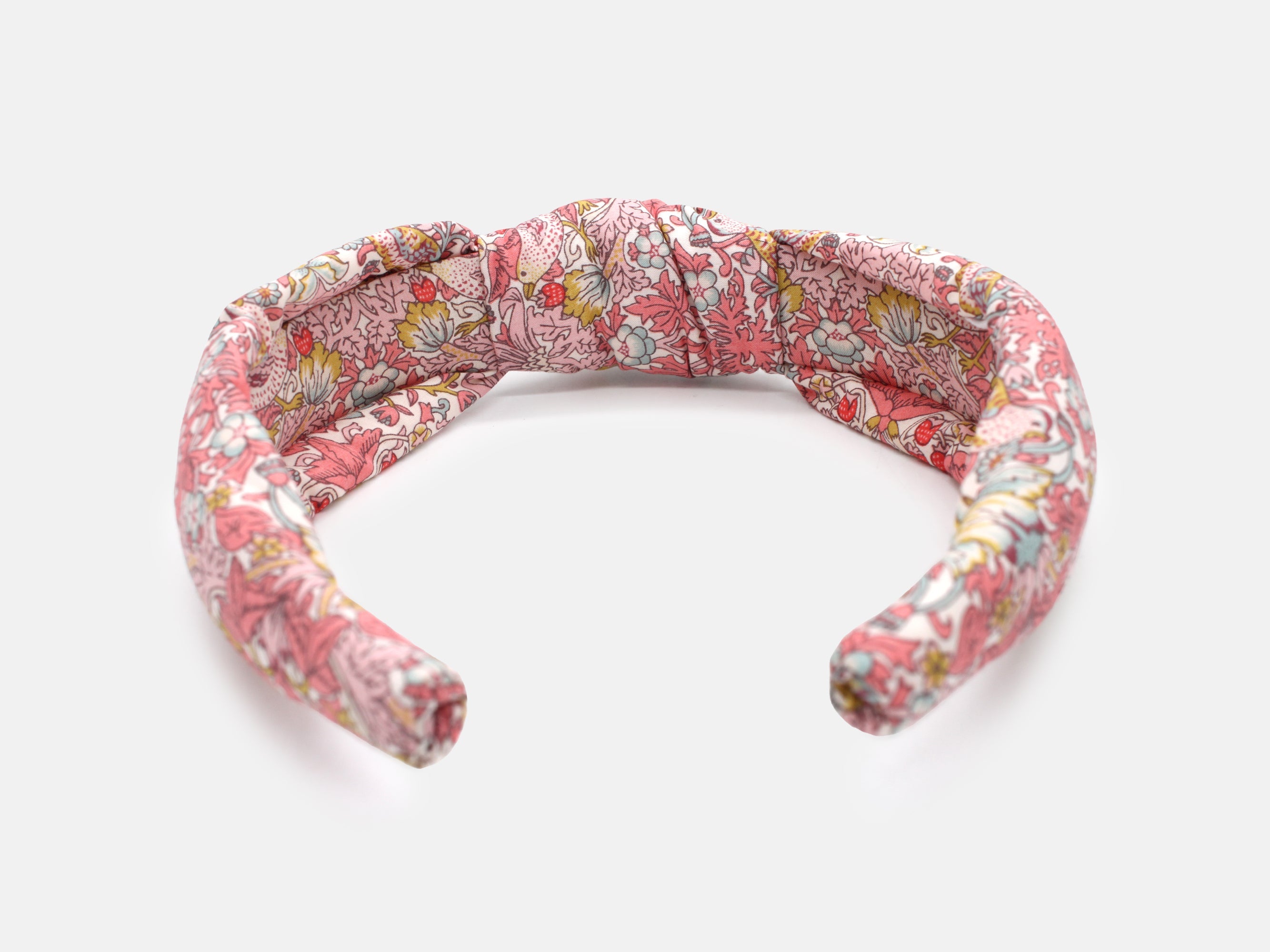 Padded Knot Headband - Liberty Strawberry Thief Spring C Print