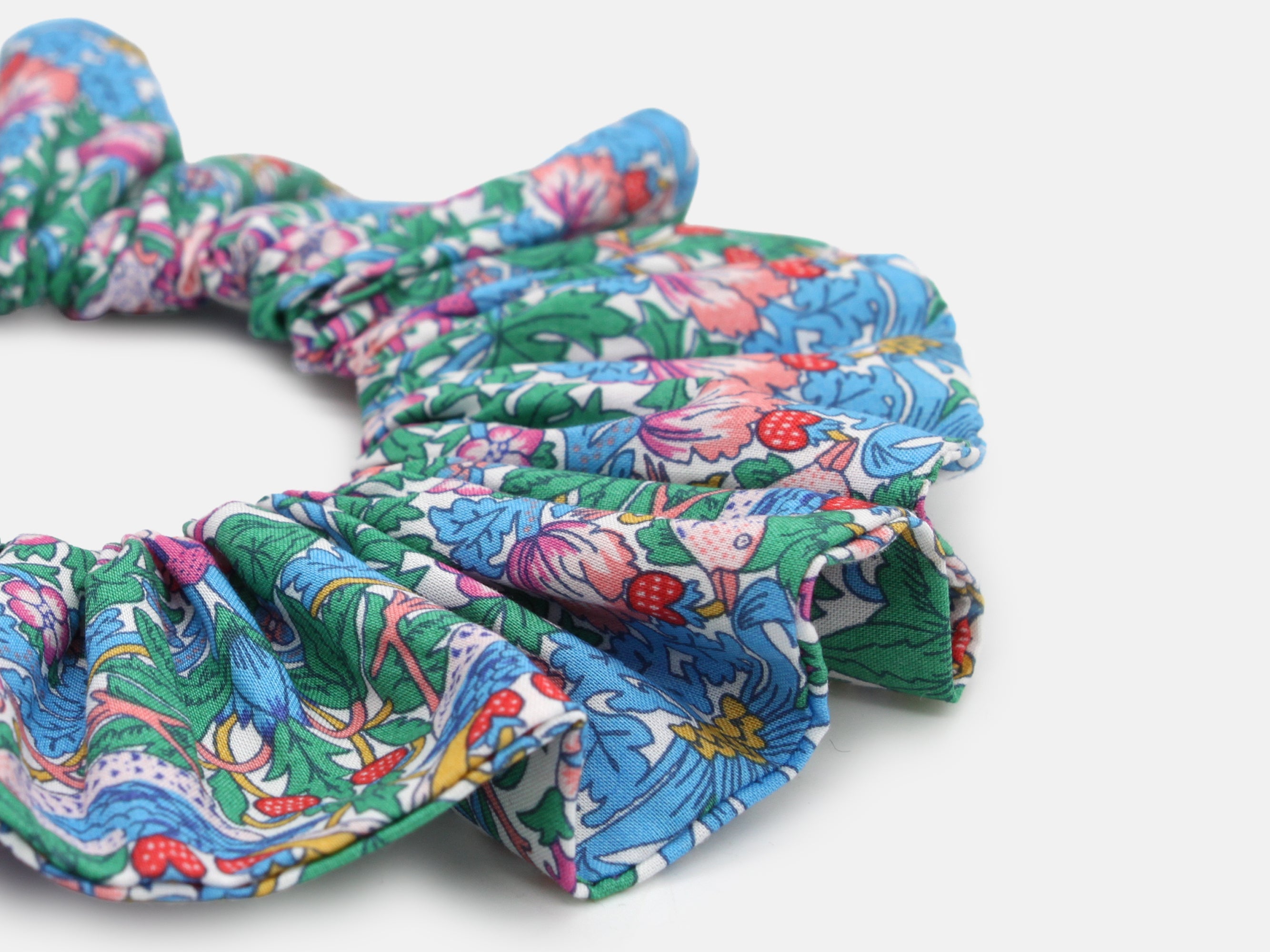 Scrunchie - Liberty Strawberry Thief Spring F Print