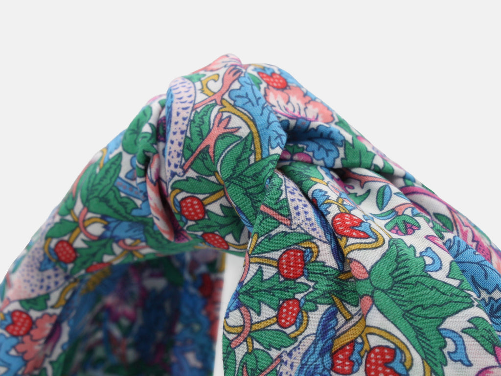 Classic Knot Headband - Liberty Strawberry Thief Spring F Print