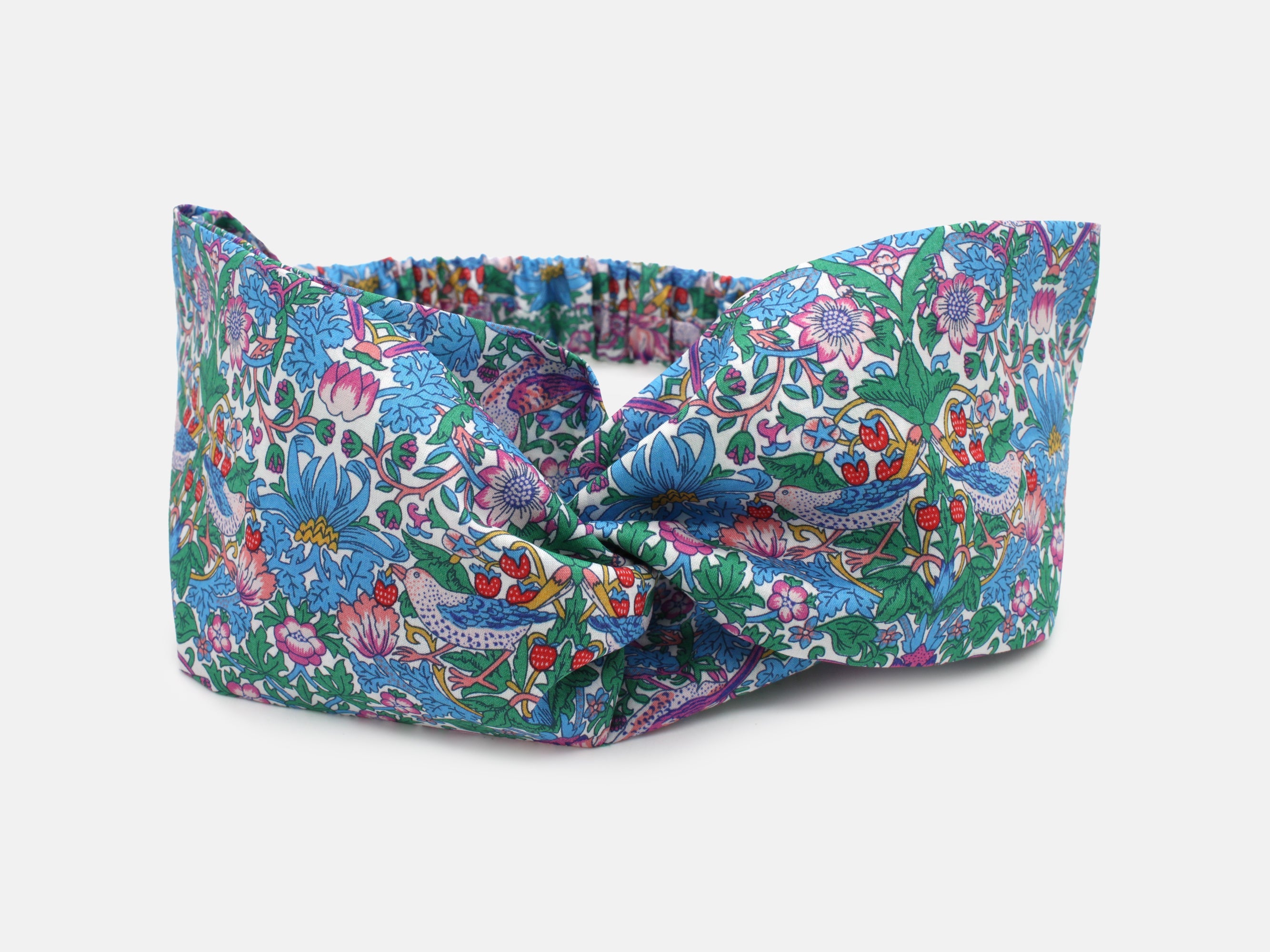 Twist Headband - Liberty Strawberry Thief Spring F Print