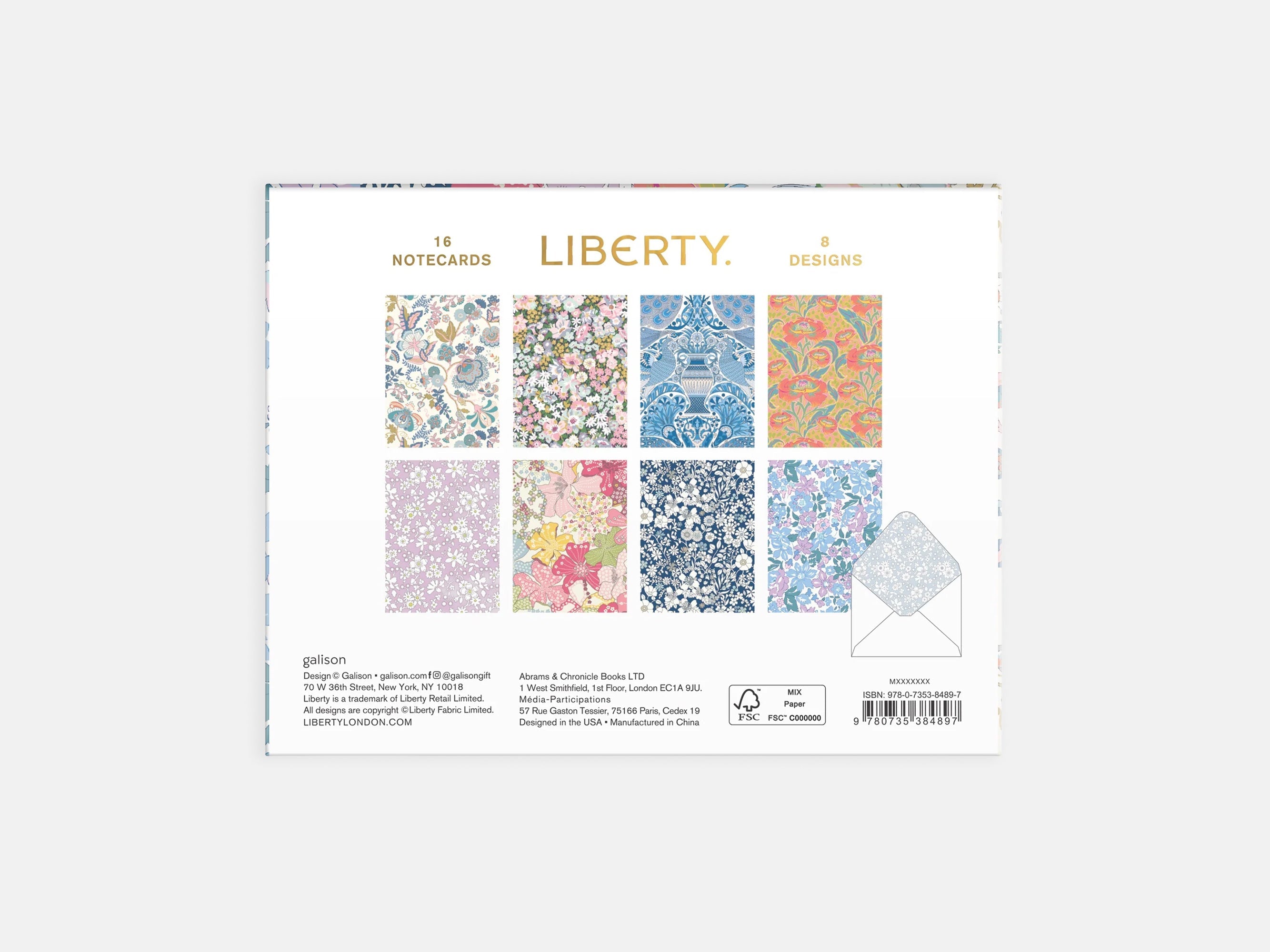 Liberty Floral Greeting Assortment Notecard Set Volume 2