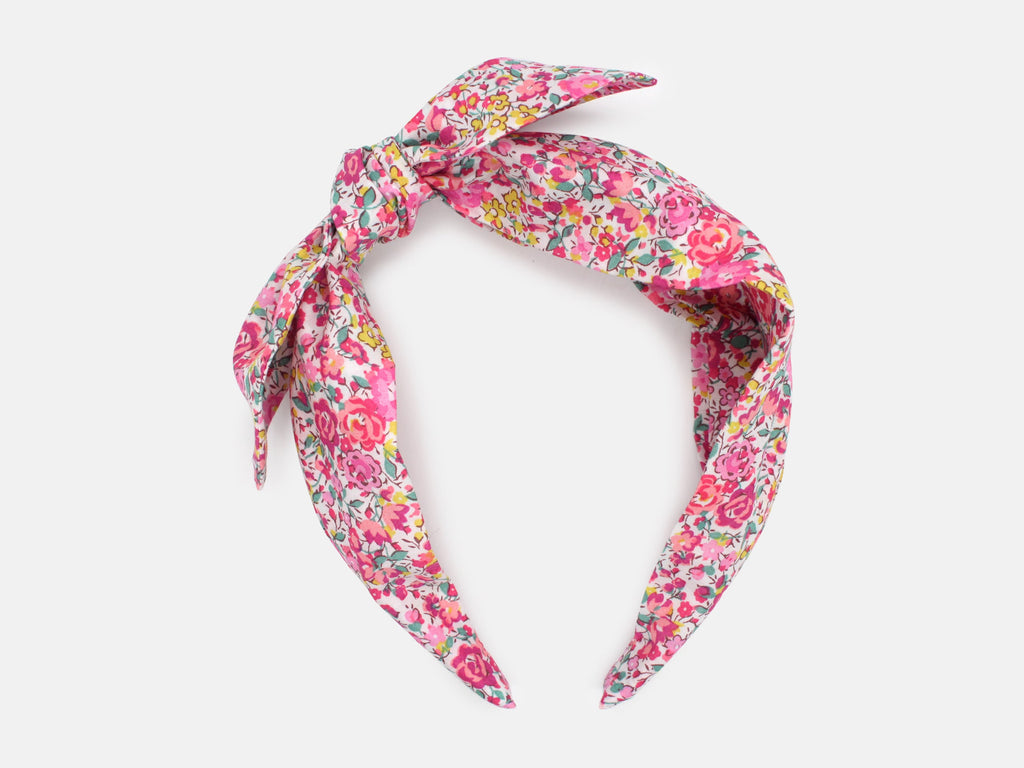 Side Bow Headband - Liberty Emma and Georgina N Print