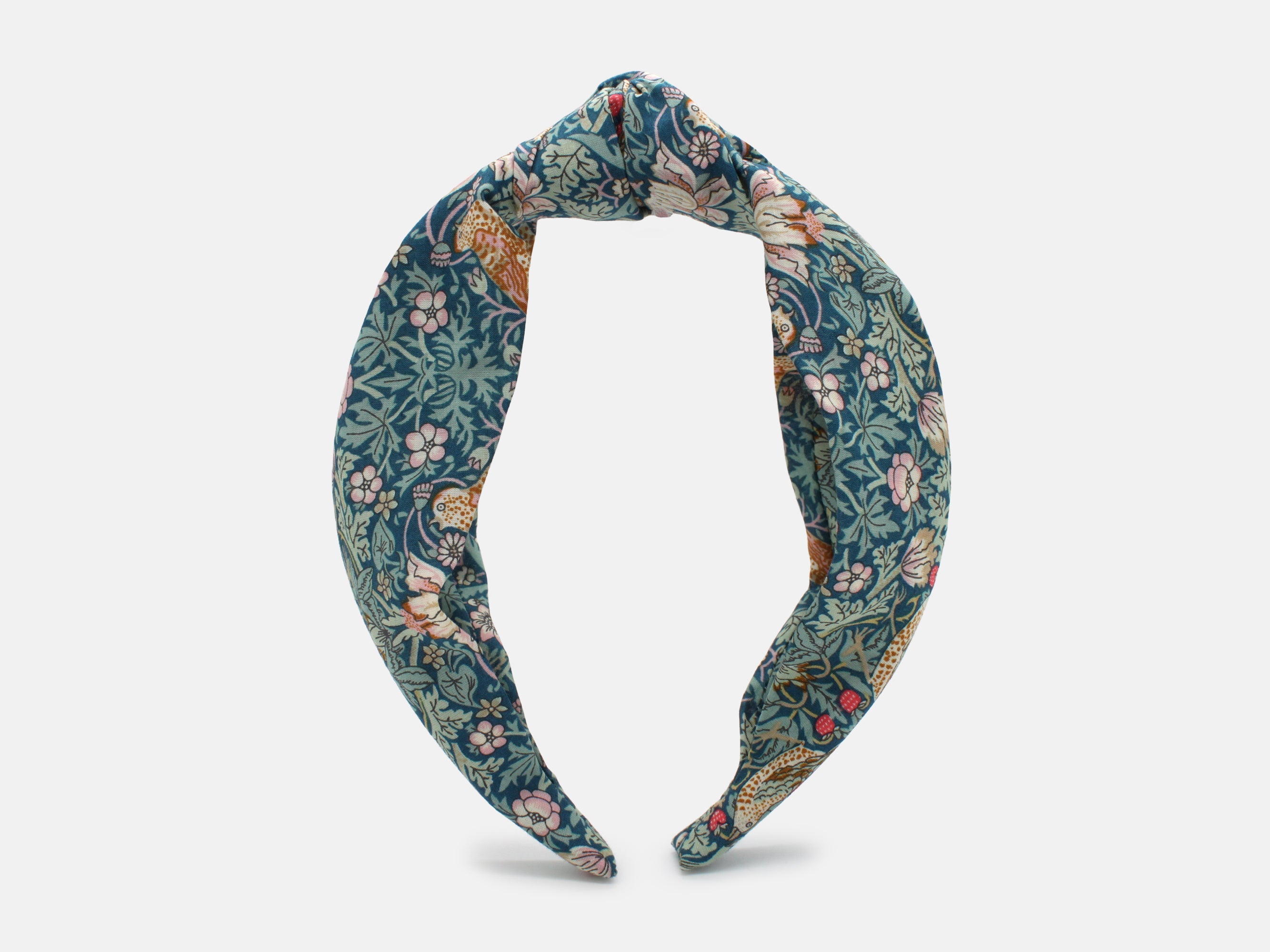 Classic Knot Headband - Liberty Strawberry Thief P Print