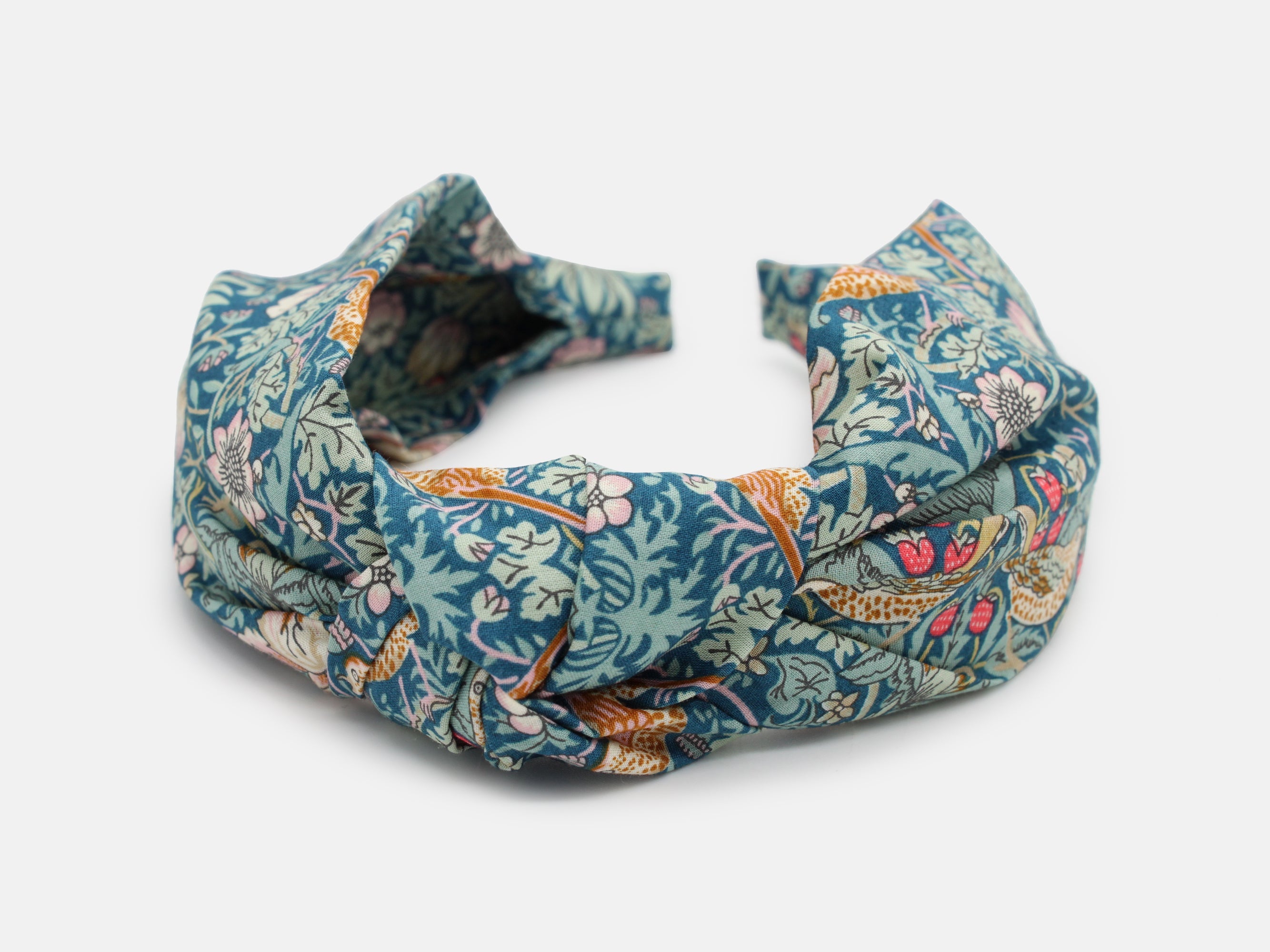 Classic Knot Headband - Liberty Strawberry Thief P Print