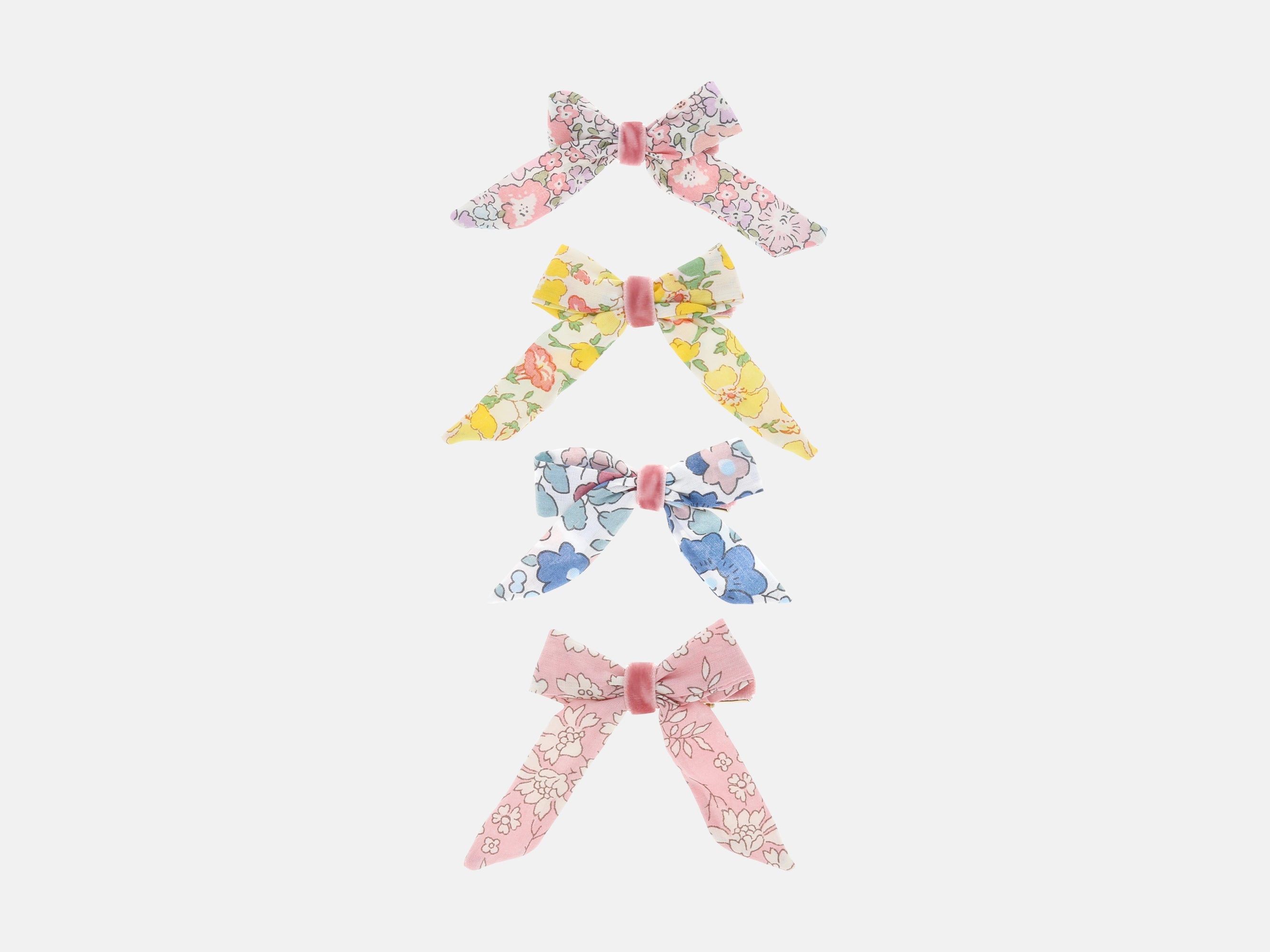 Meri Meri x Liberty Floral Pattern Bow Hair Clips (4)