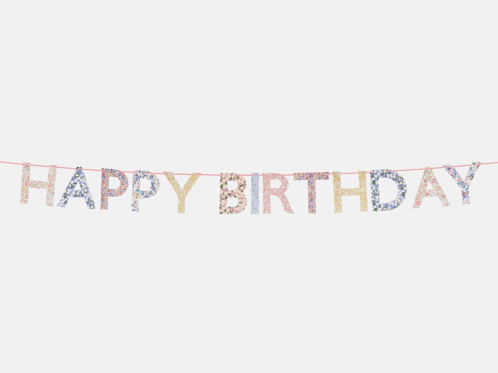 Meri Meri x Liberty Happy Birthday Garland