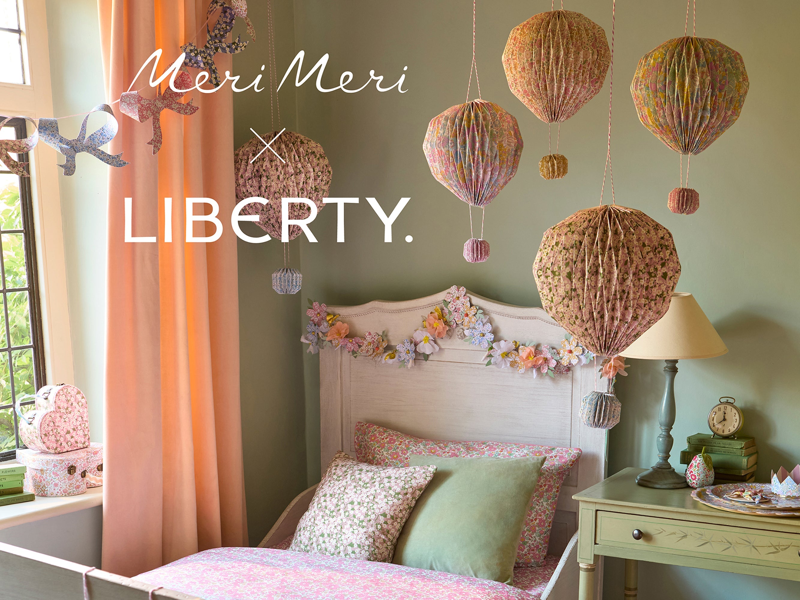 Meri Meri x Liberty Paper Flower Garland