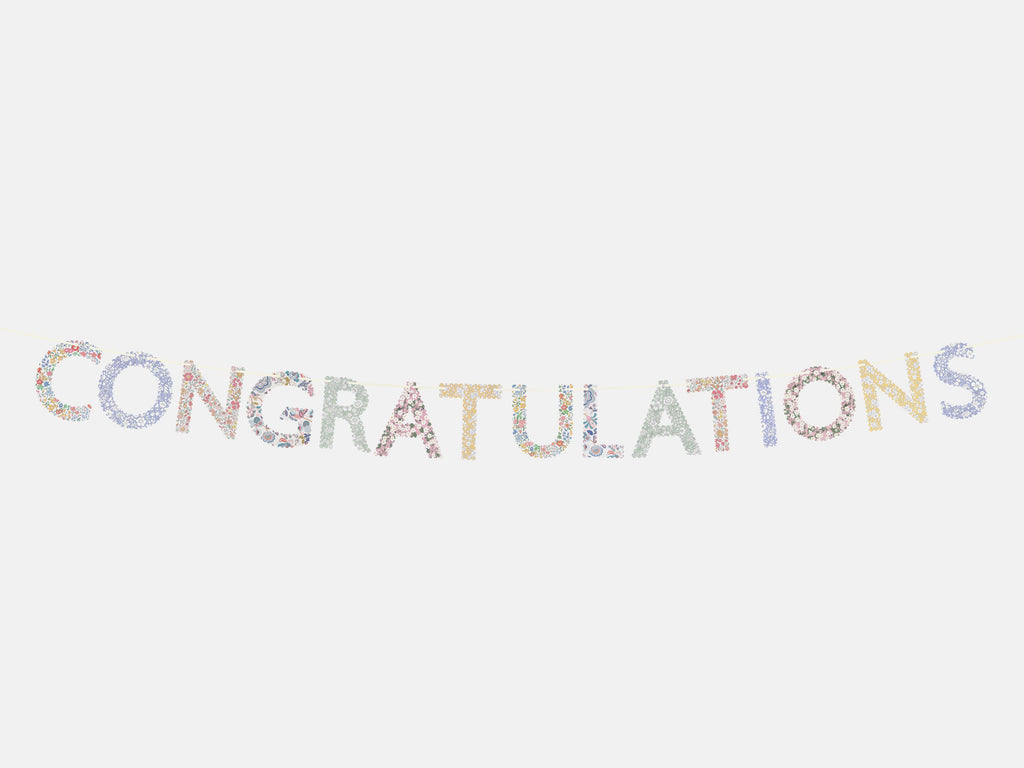 Meri Meri x Liberty Congratulations Garland