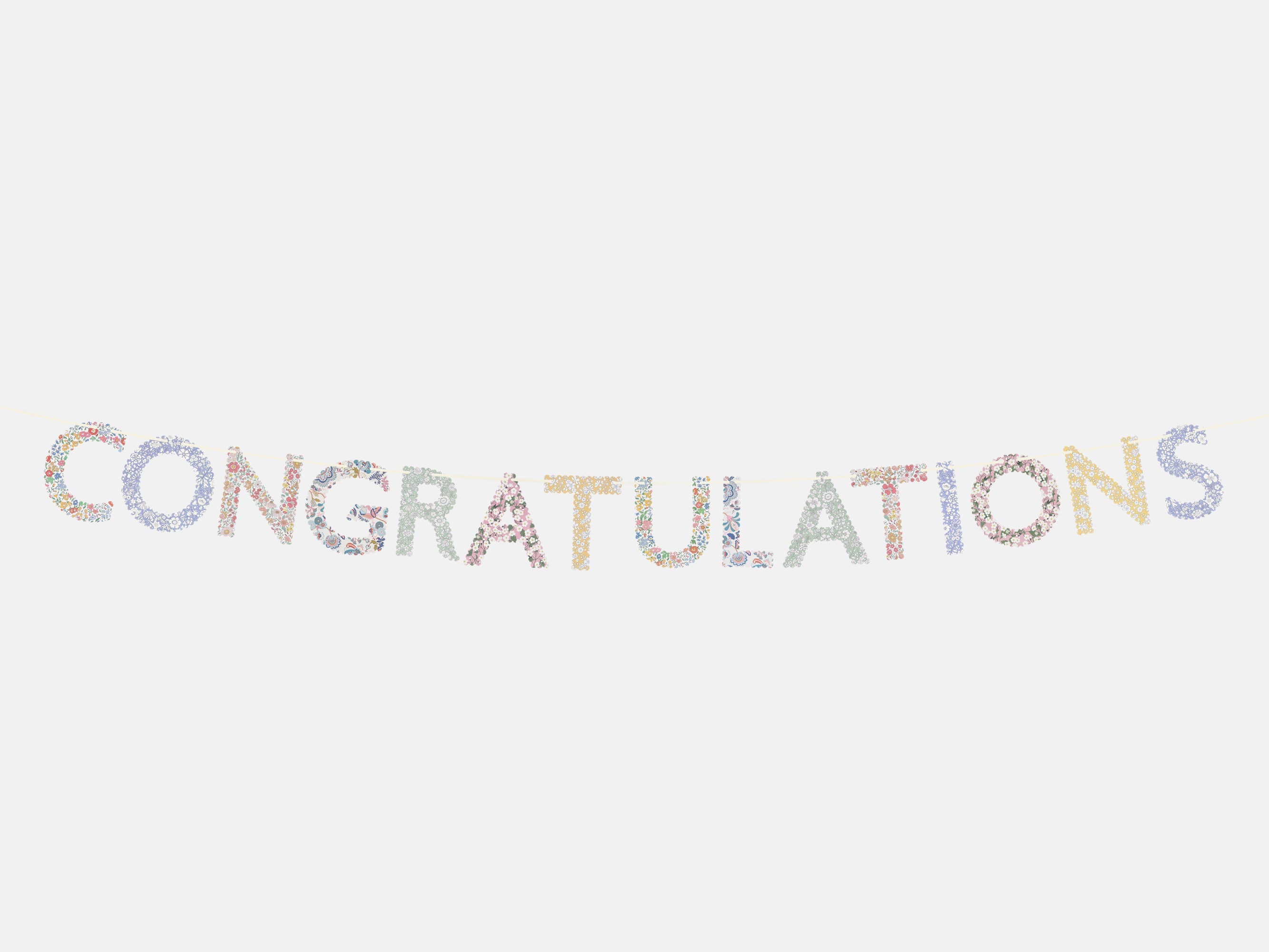 Meri Meri x Liberty Congratulations Garland