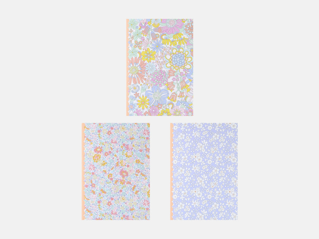 Meri Meri x Liberty Softcover Notebook Set (3)