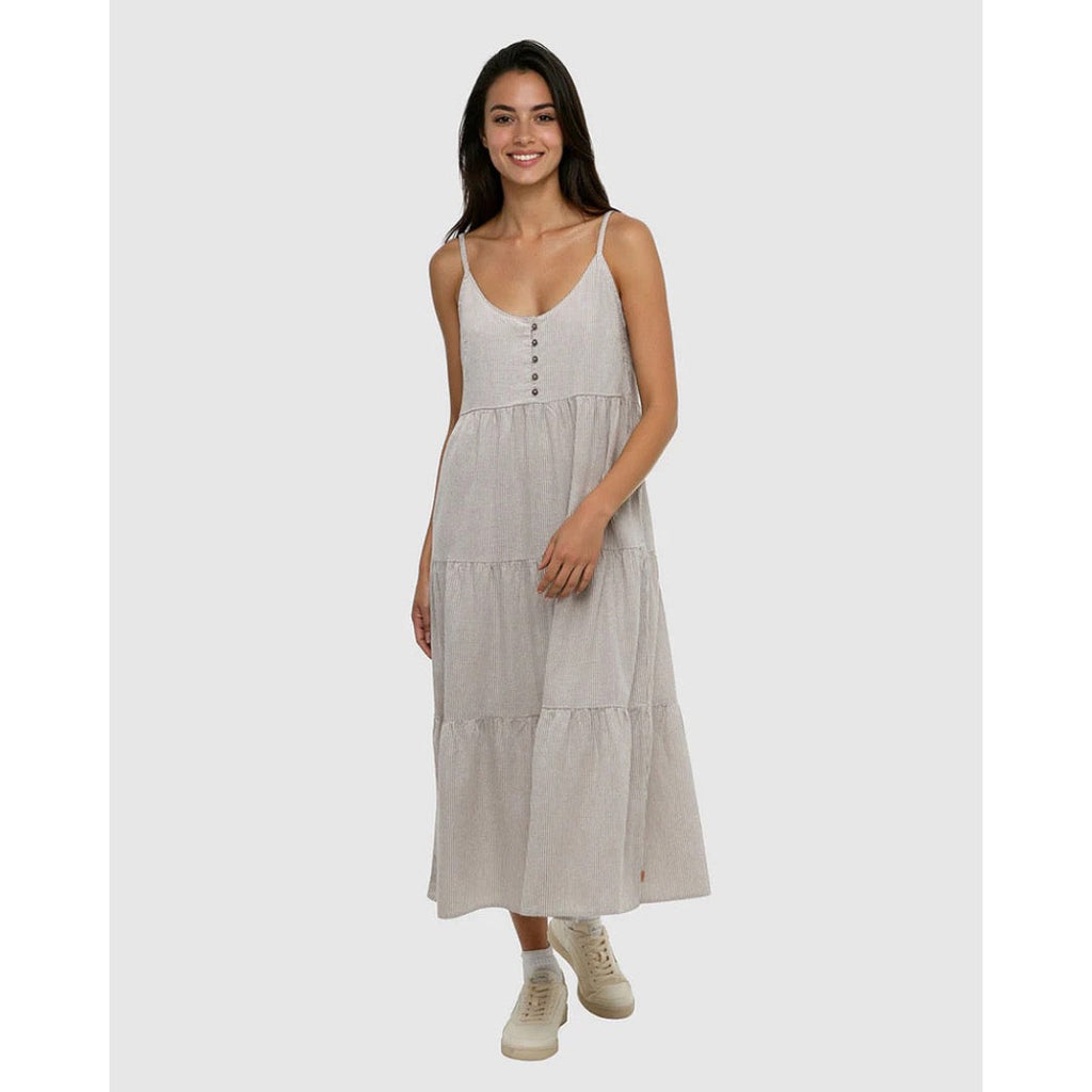 TENTREE - HOPEWELL DRESS | Clay/Railroad Stripe
