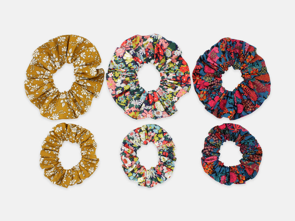 Scrunchie Gift Box, Liberty Print Pop Classics Collection, Set of Three