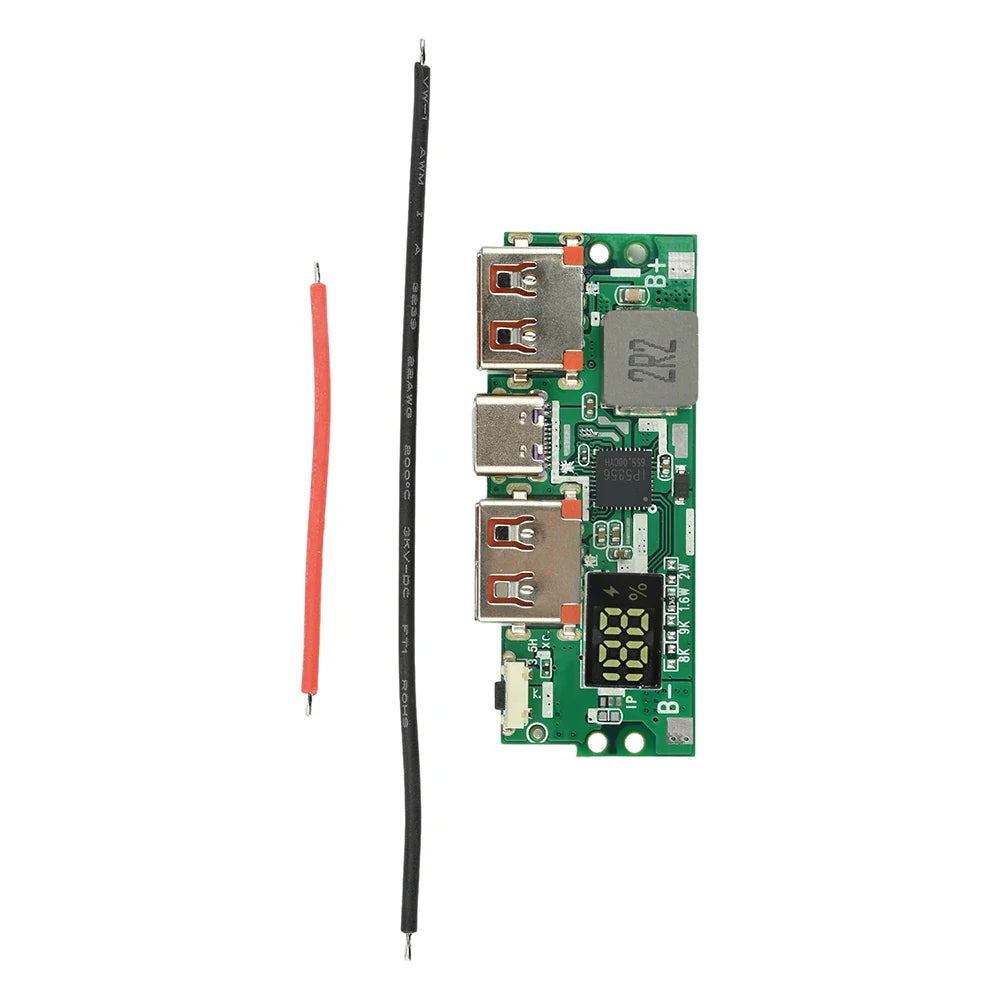 22.5W Fast Charging Motherboard Power Bank DIY Kit 1260110 Battery Box Power Bank DIY Kit 20000mAh Power Bank Case