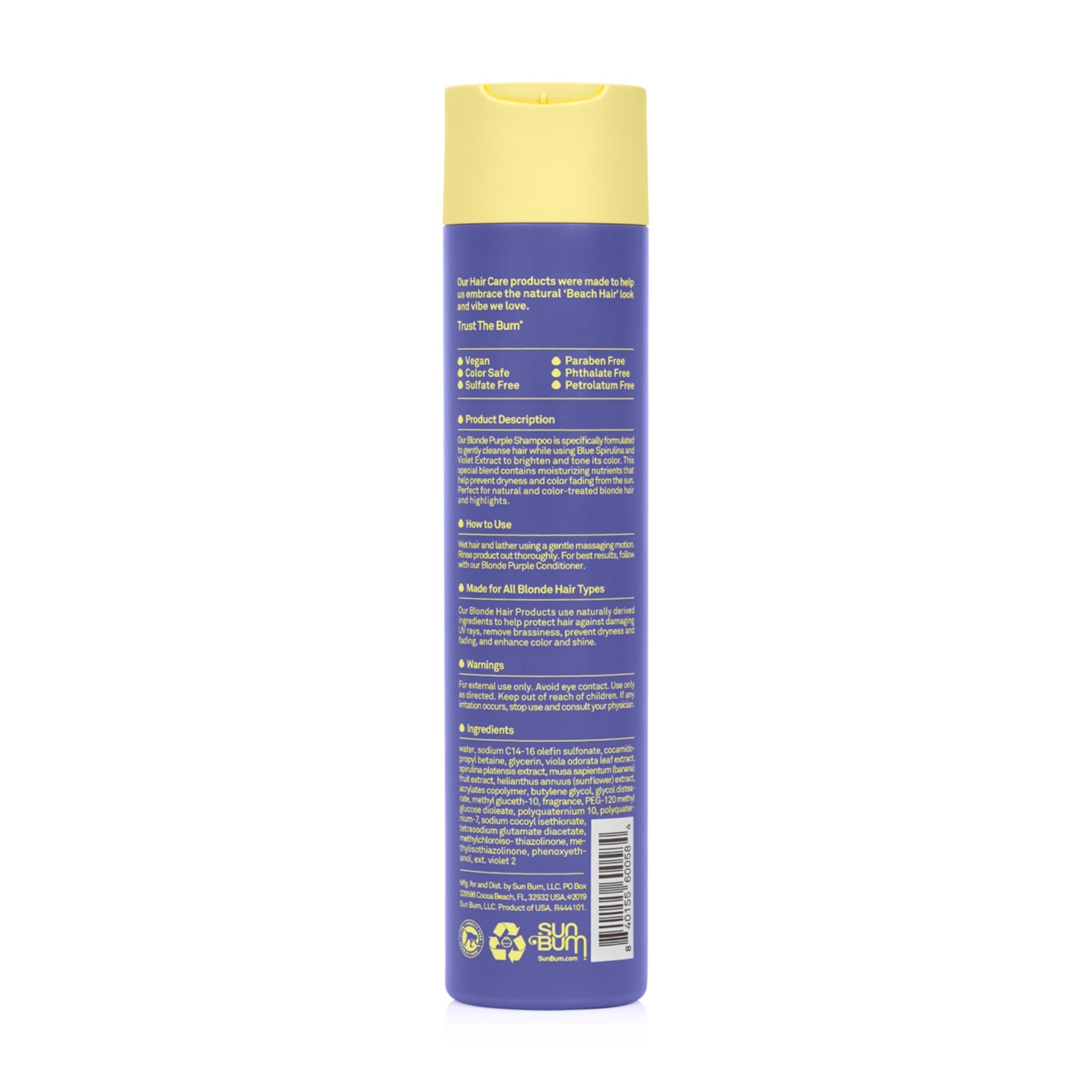 SUN BUM - Hair Care | Blonde Purple Shampoo