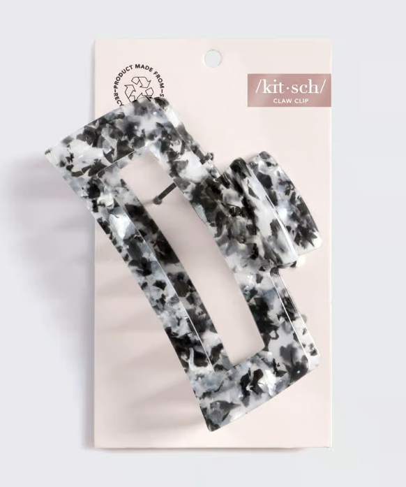 Eco-Friendly Jumbo Open Shape Claw Clip - Black