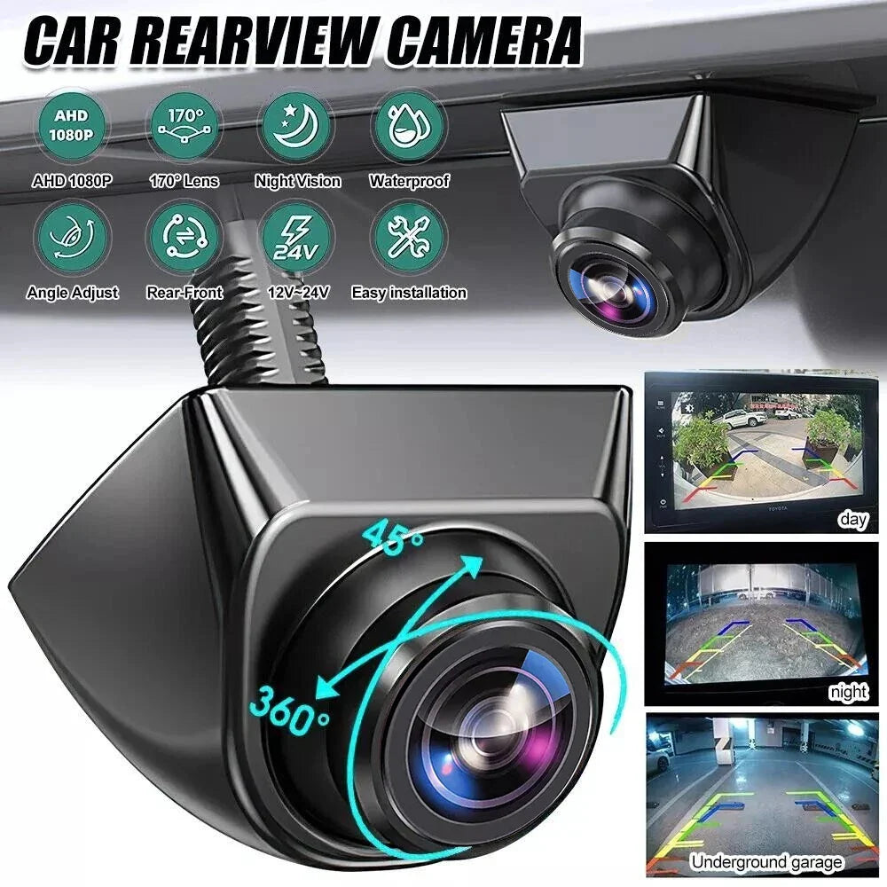 Car Rear View Camera CVBS AHD 1080P Full HD Reversing Rear Camera 170° Wide Angle Night Vision Fisheye Len Car Reversing Camera