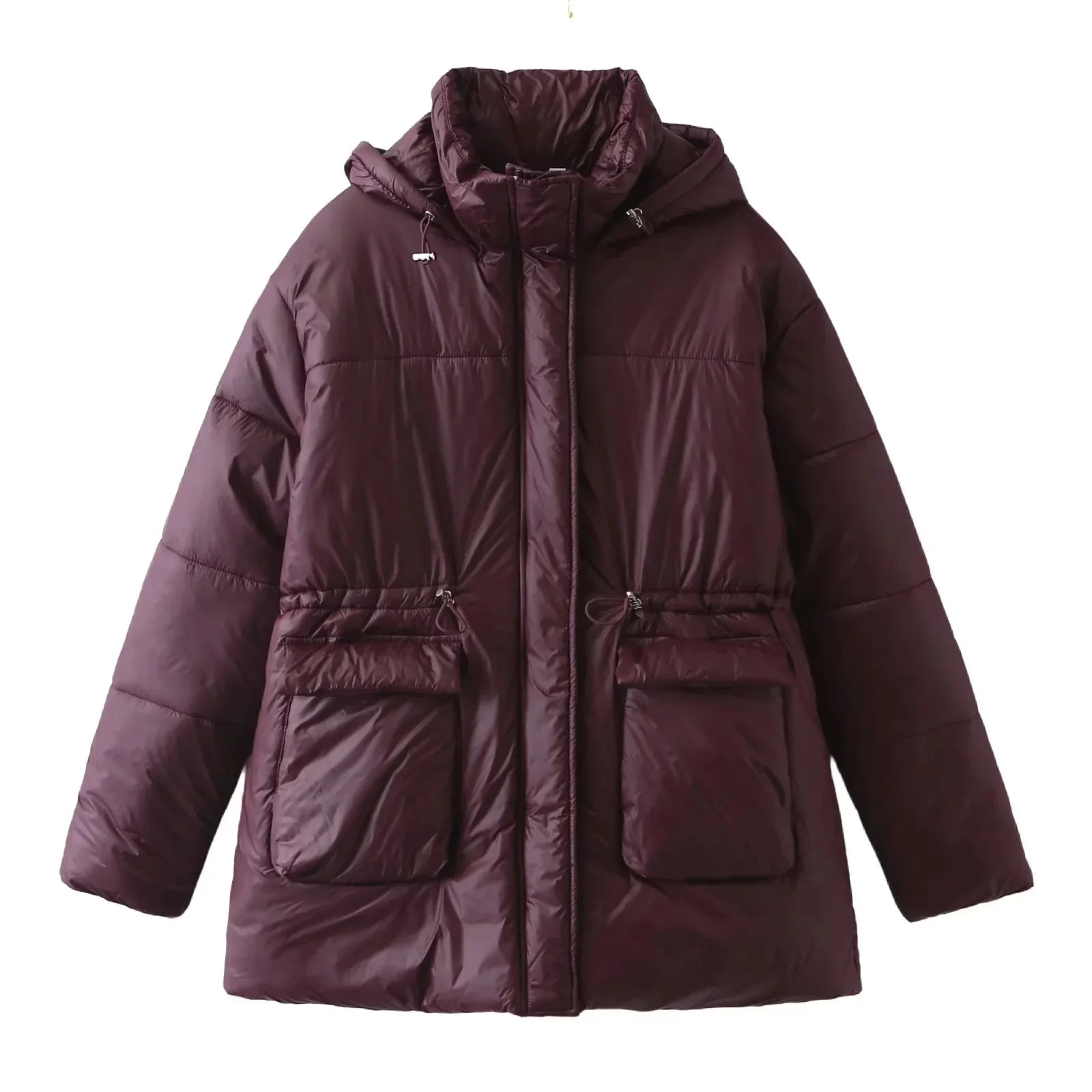 2025 Winter New Fashionable Casual Versatile Loose-Fit Hooded Cotton Jacket