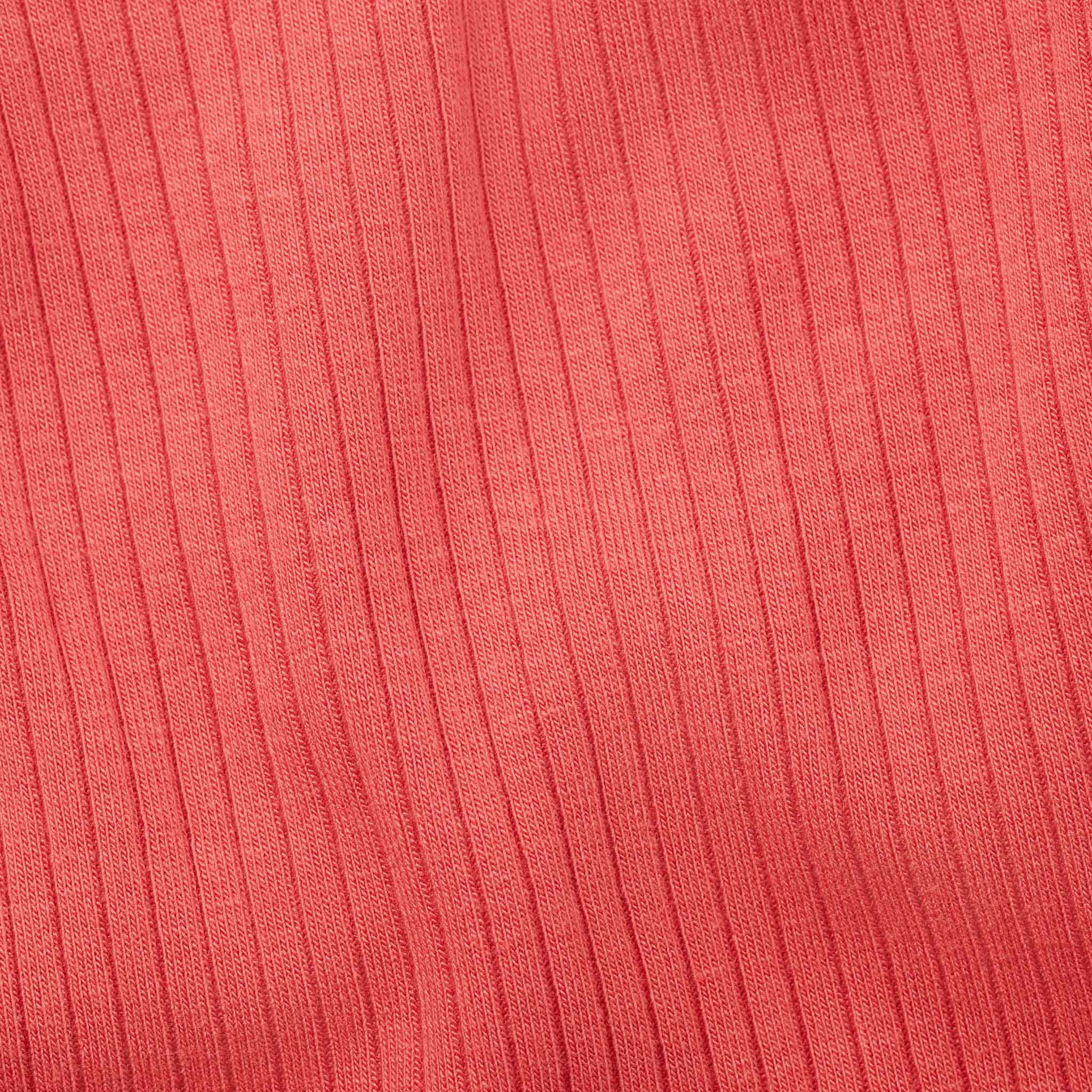 Coral Ribbed Clever Zip Sleepsuit