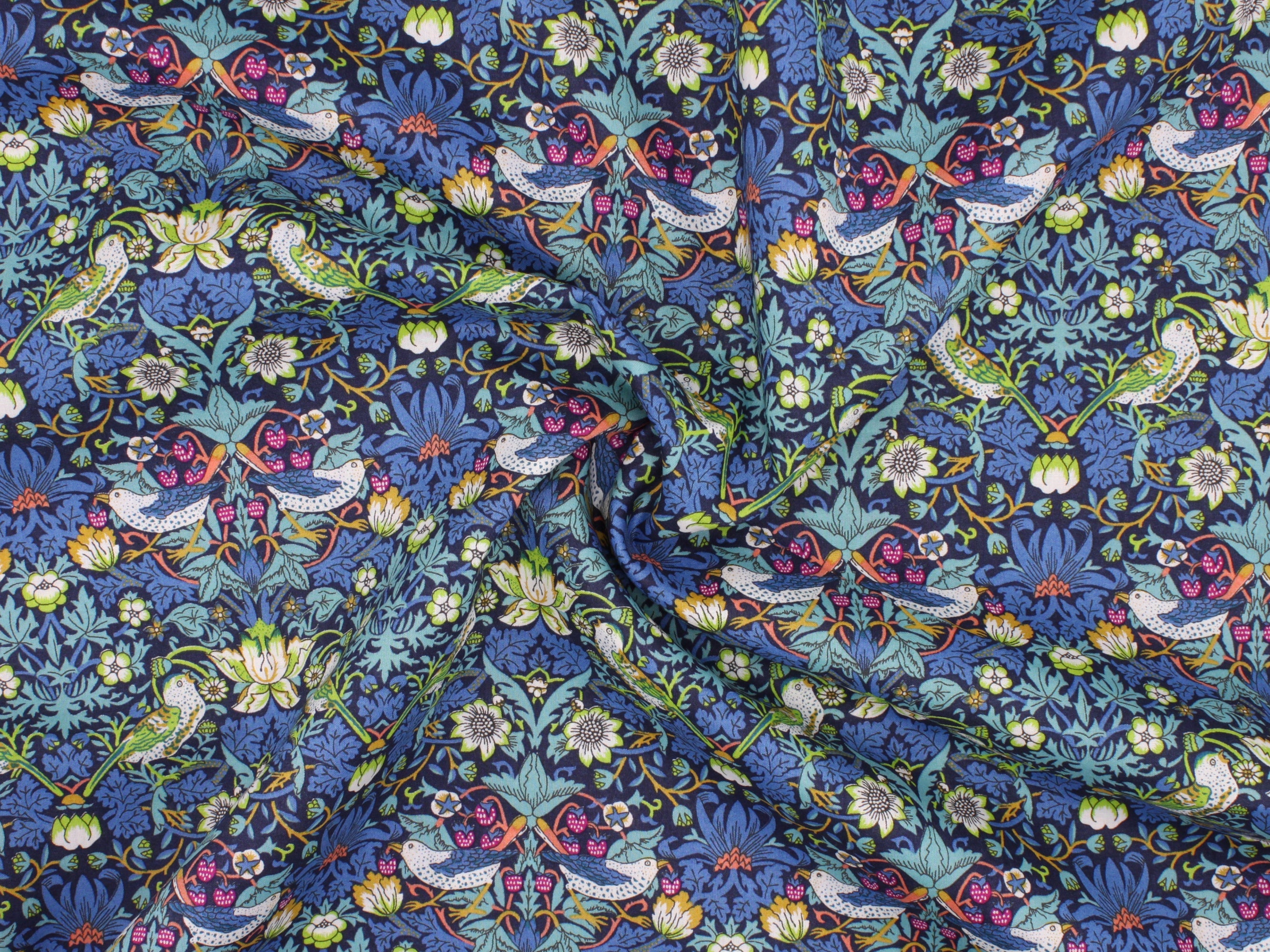 Padded Knot Headband - Liberty Strawberry Thief J Print