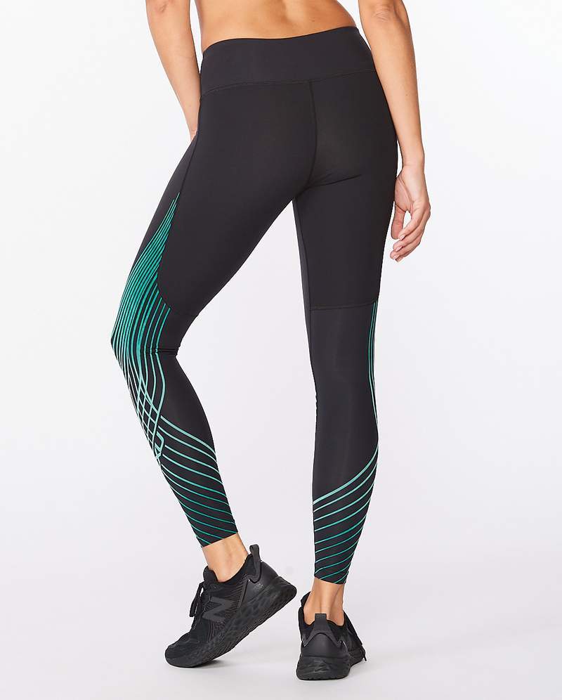 2XU Women's Motion Texture Mid-Rise Compression Tights