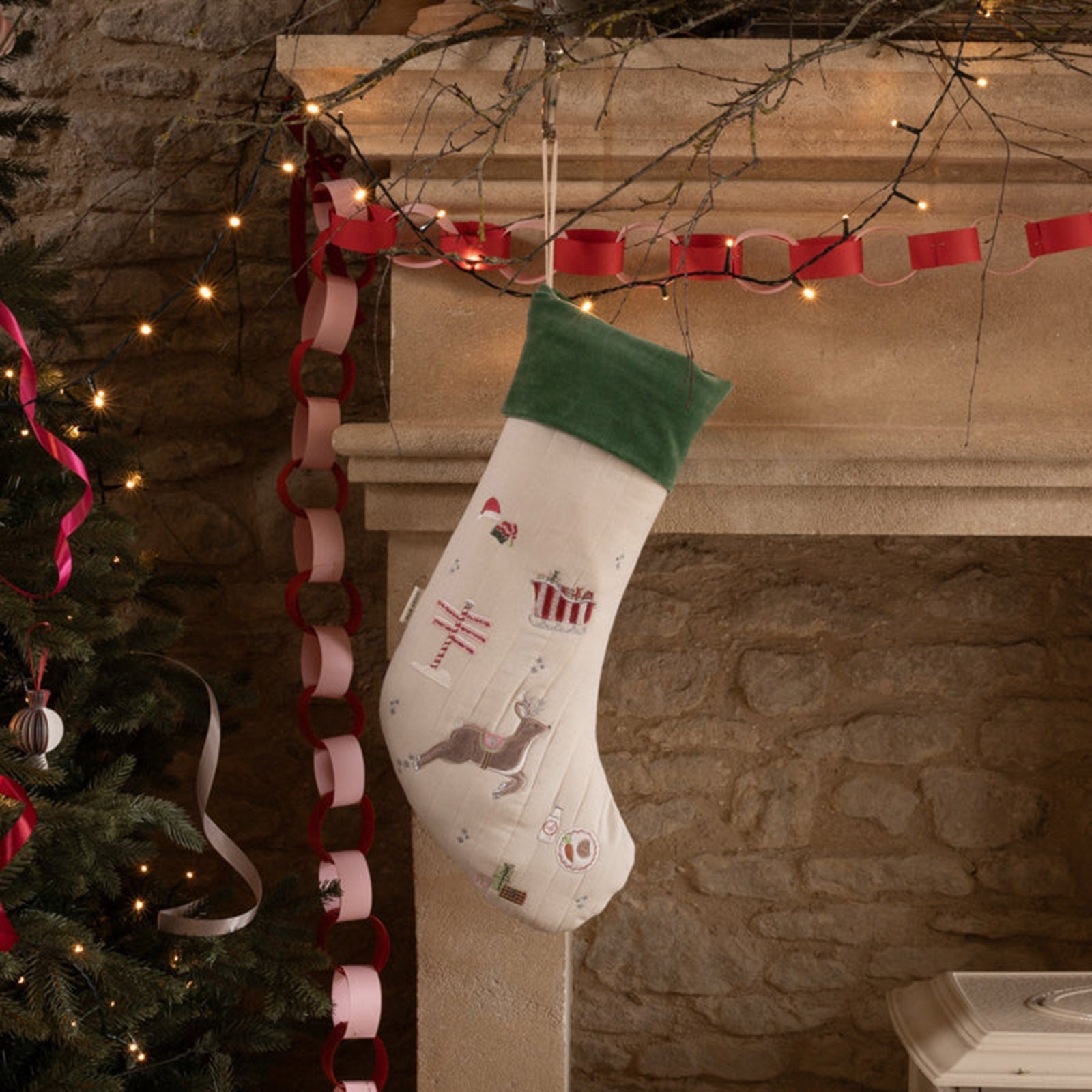 Avery Row Christmas Stocking - The North Pole