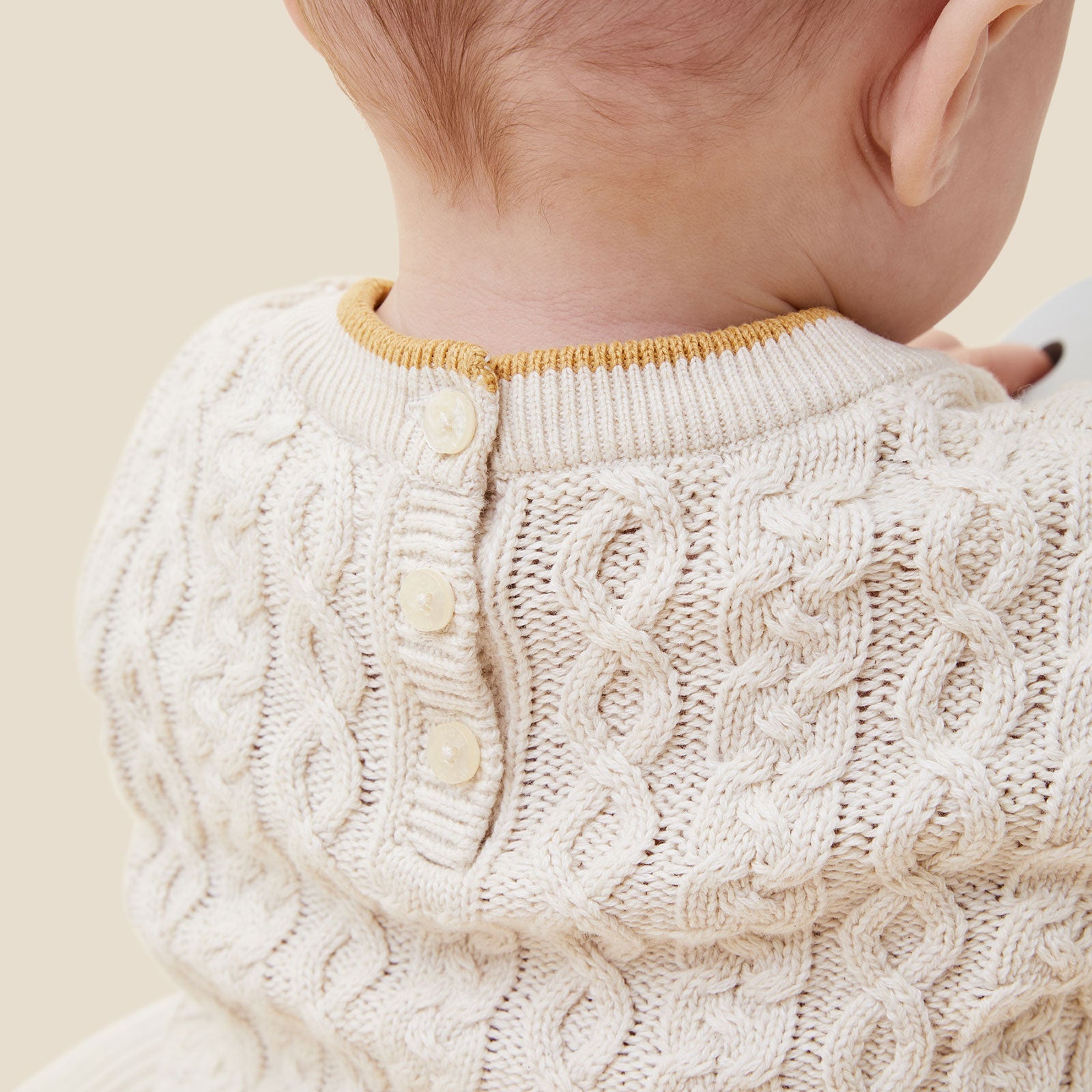 Cable Knit Tipped Jumper & Leggings Outfit