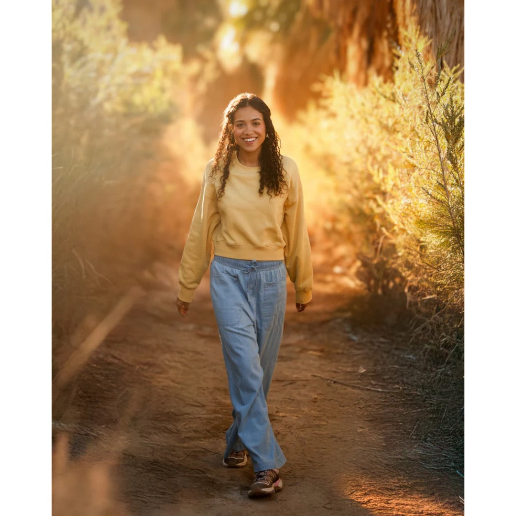 TENTREE -  BLUFFS CROPPED CREW | Dusk Yellow