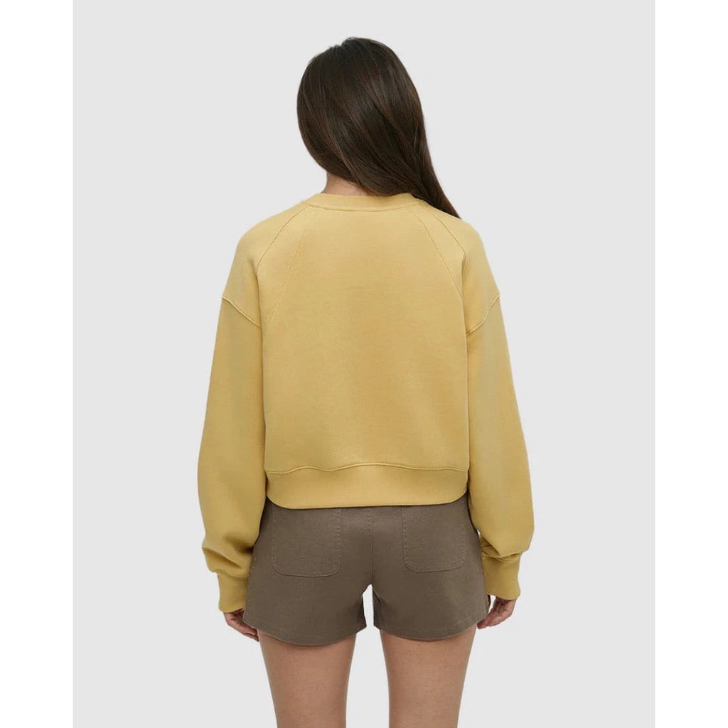 TENTREE -  BLUFFS CROPPED CREW | Dusk Yellow