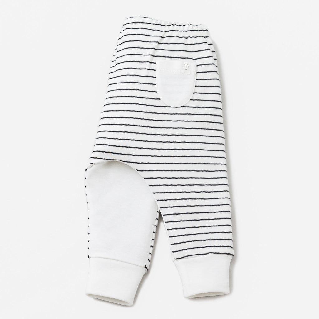Everyday Joggers - Grey Stripe & White