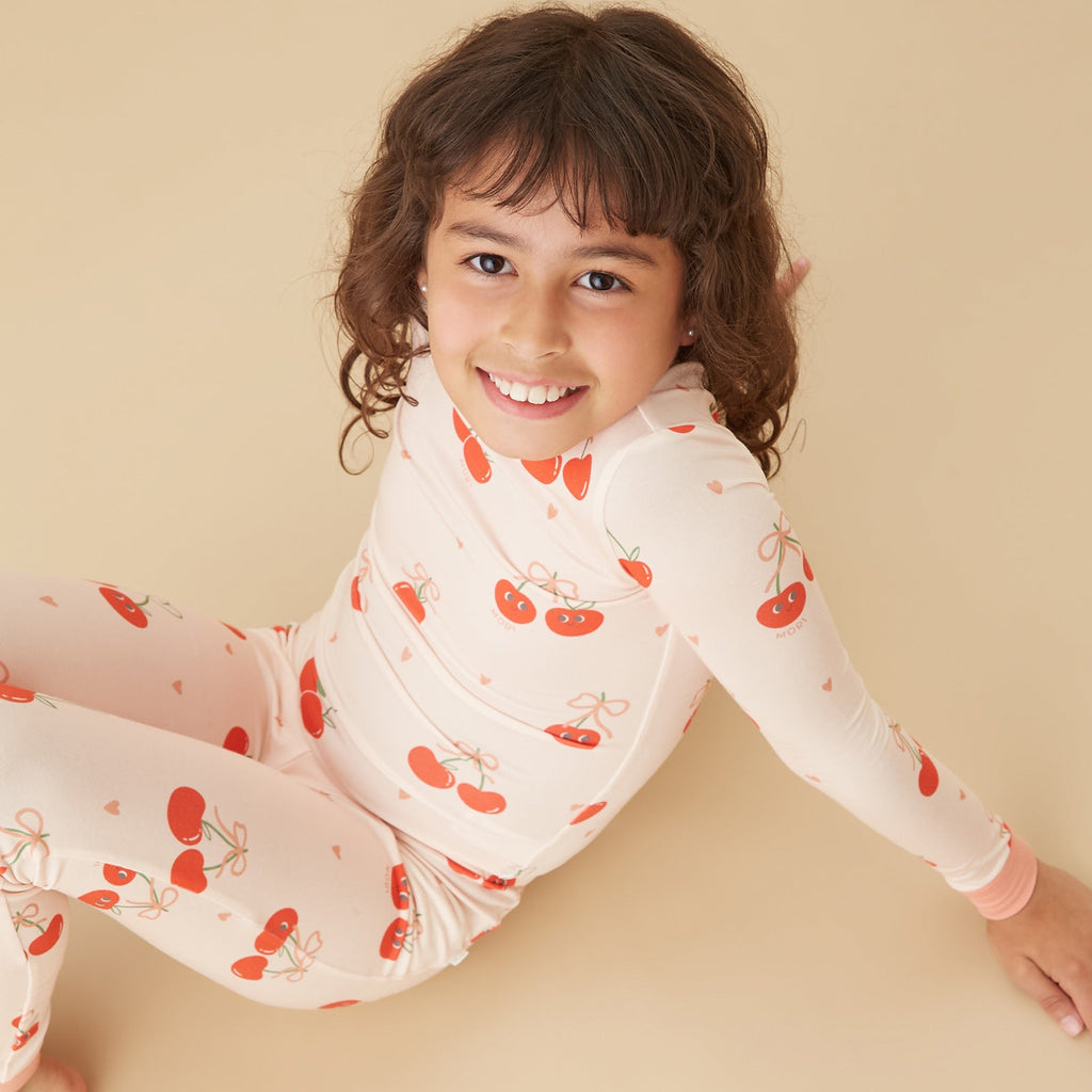 Berry Cherry & Ribbed Pyjamas 2 Pack