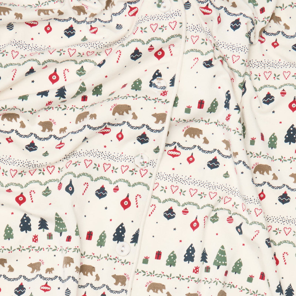 Festive Fair Isle Clever Zip Sleepsuit