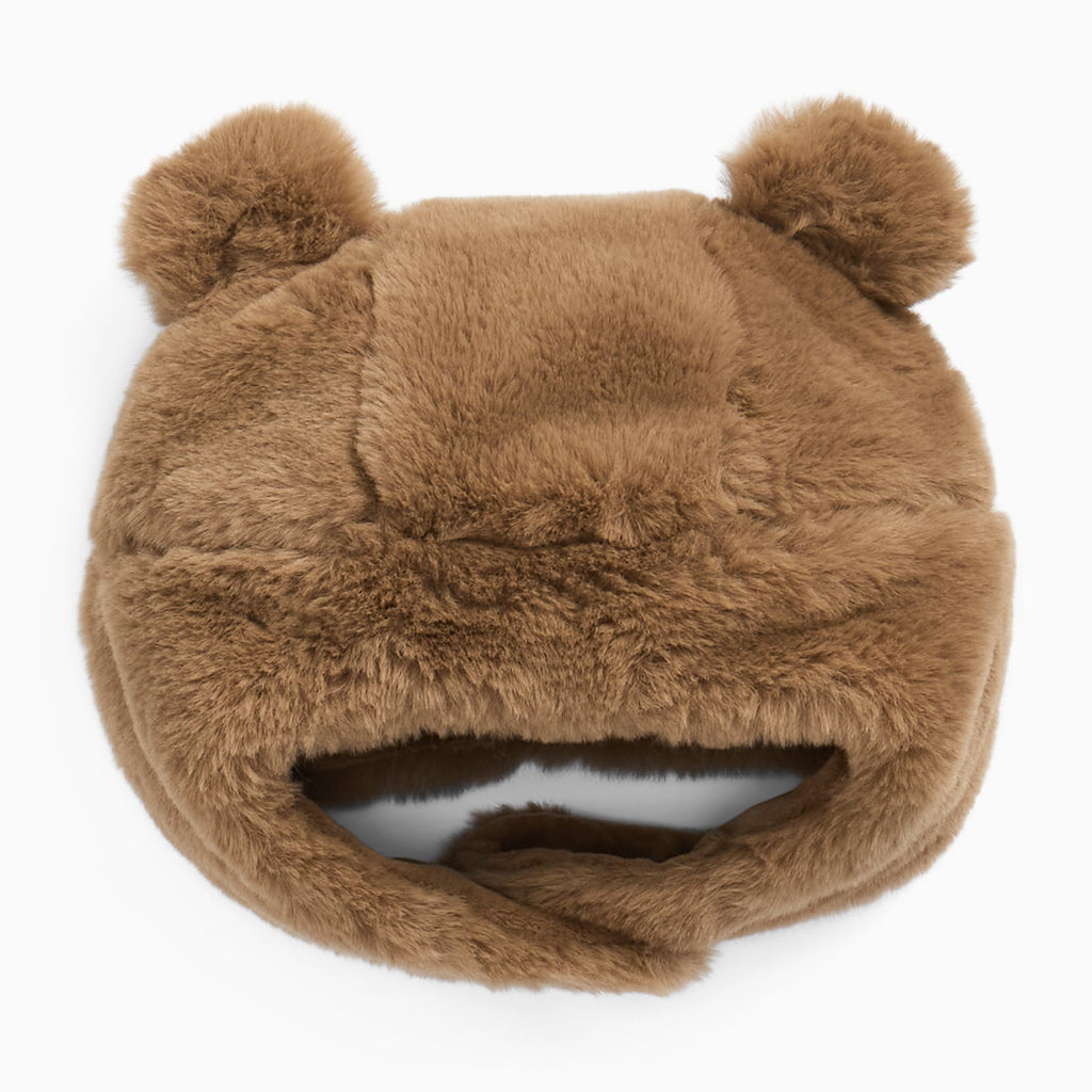 Brown Bear Faux Fur Hat