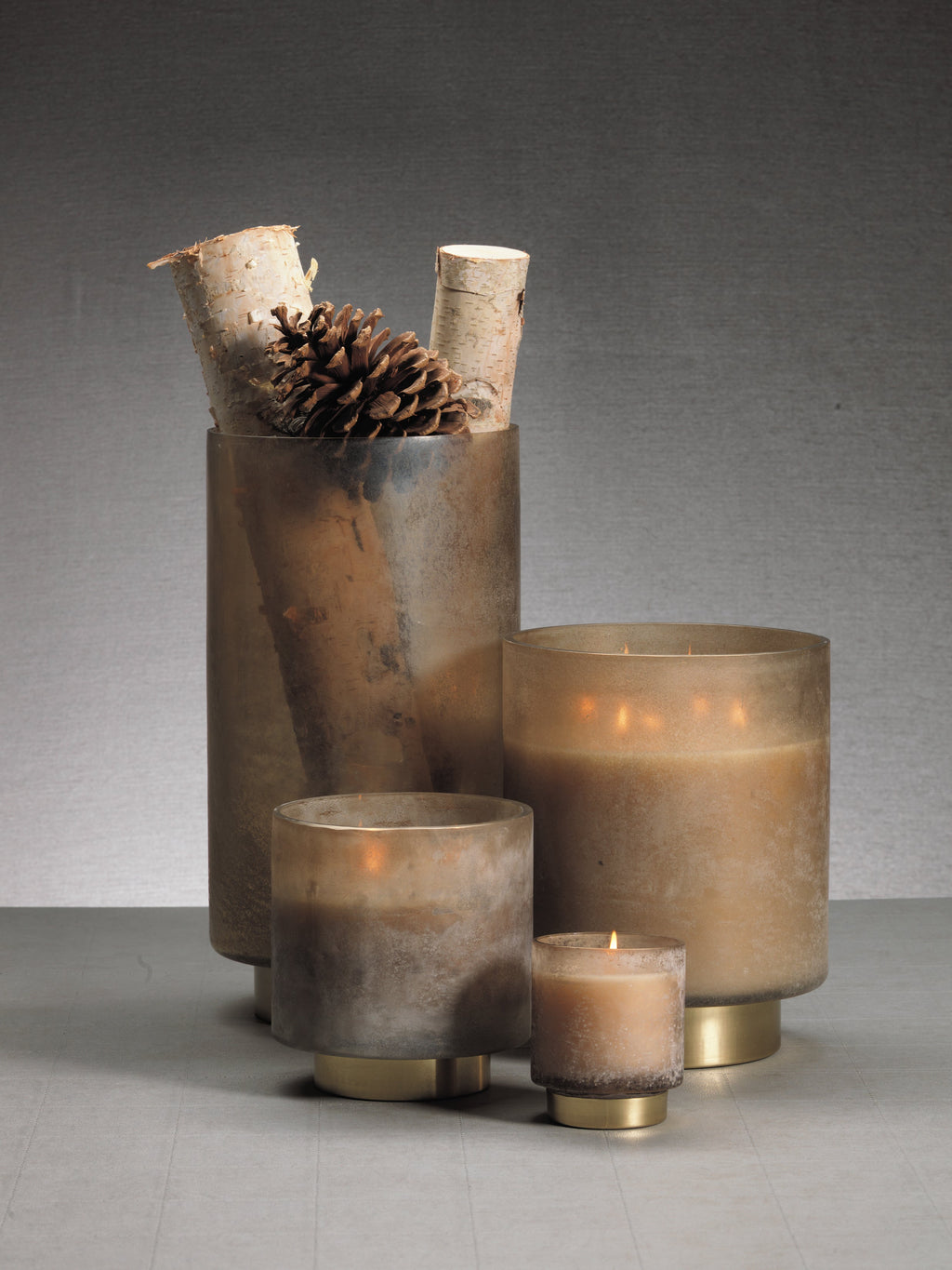 Taupe Cortina Tobacco Flower Scented Candle