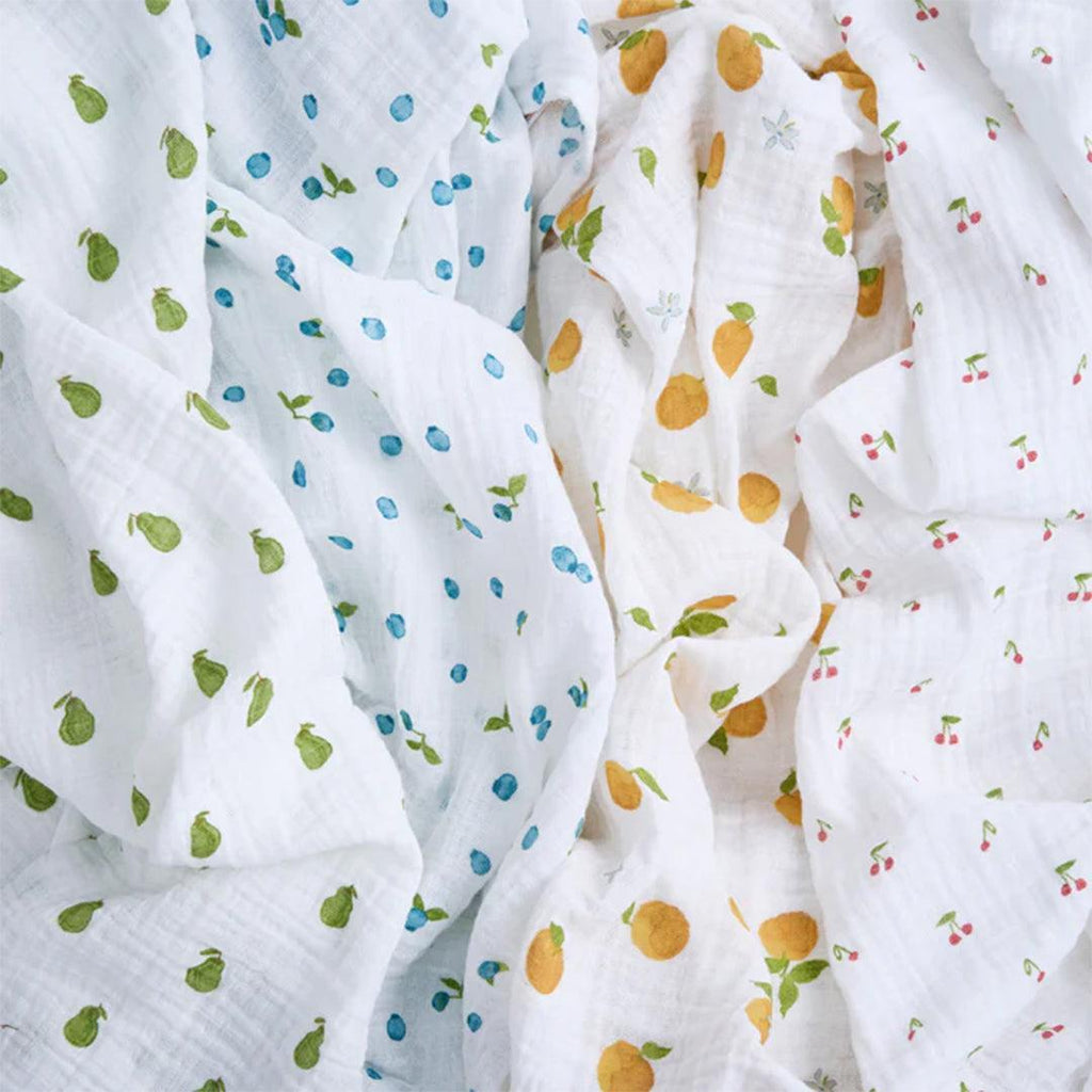 aden + anais Organic Cotton Swaddles - 4 Pack - Fresh Fruit