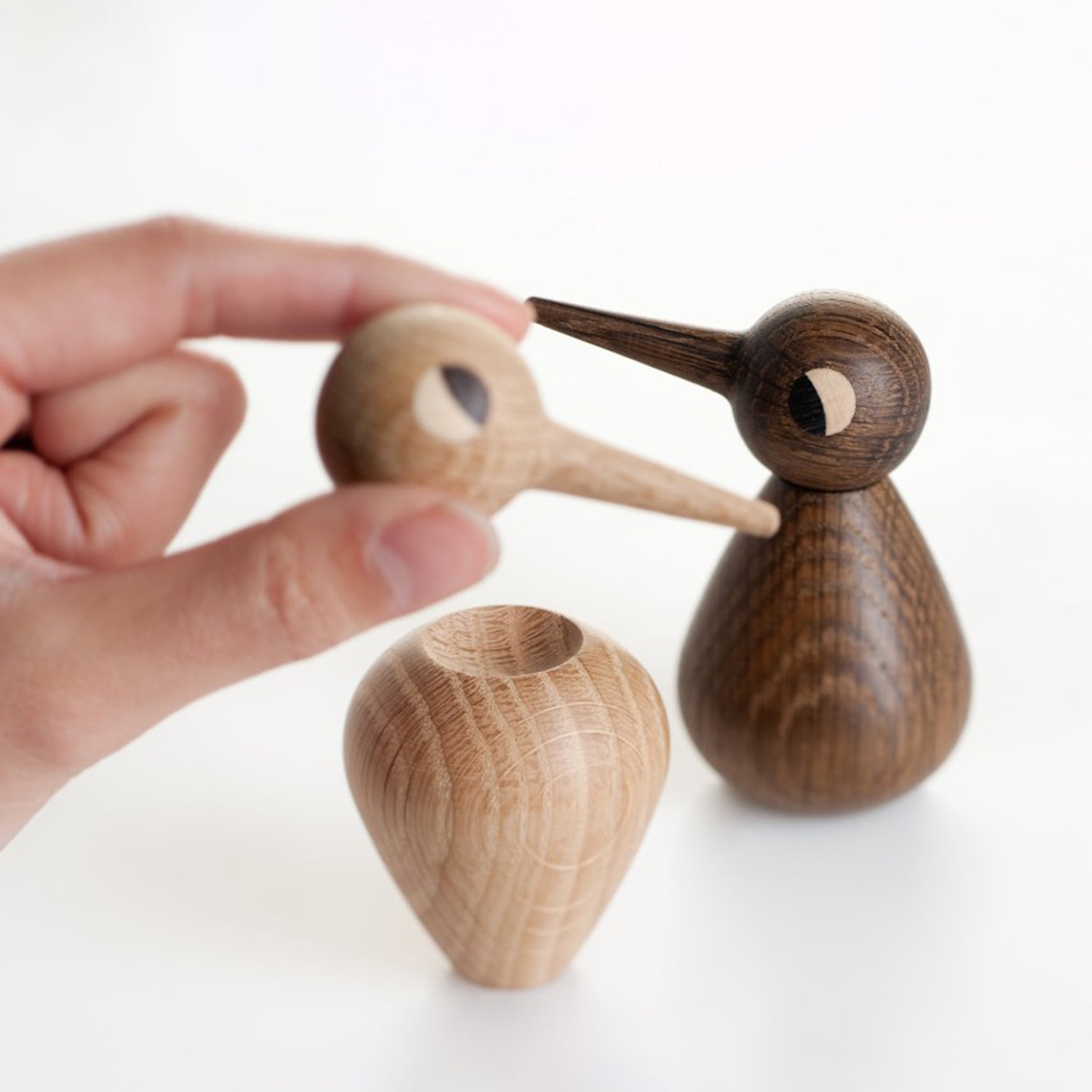 architectmade | wooden bird | chubby smoked oak